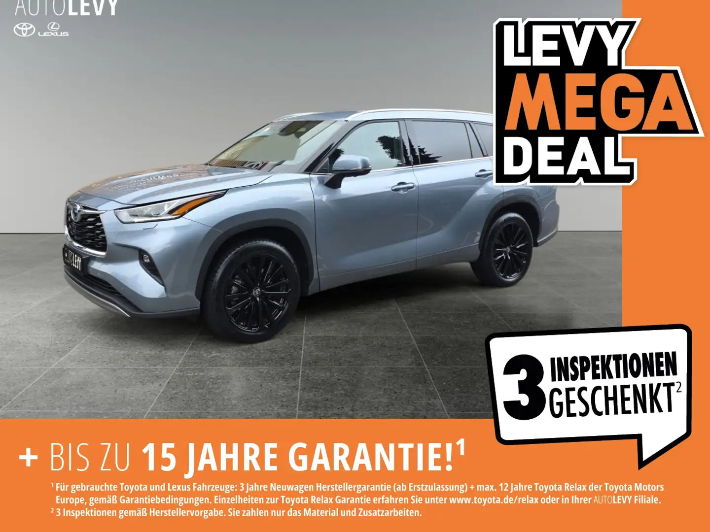 Toyota Highlander 2.5 Luxury +Sofort+Allwetter+AHK+ Blau - 1