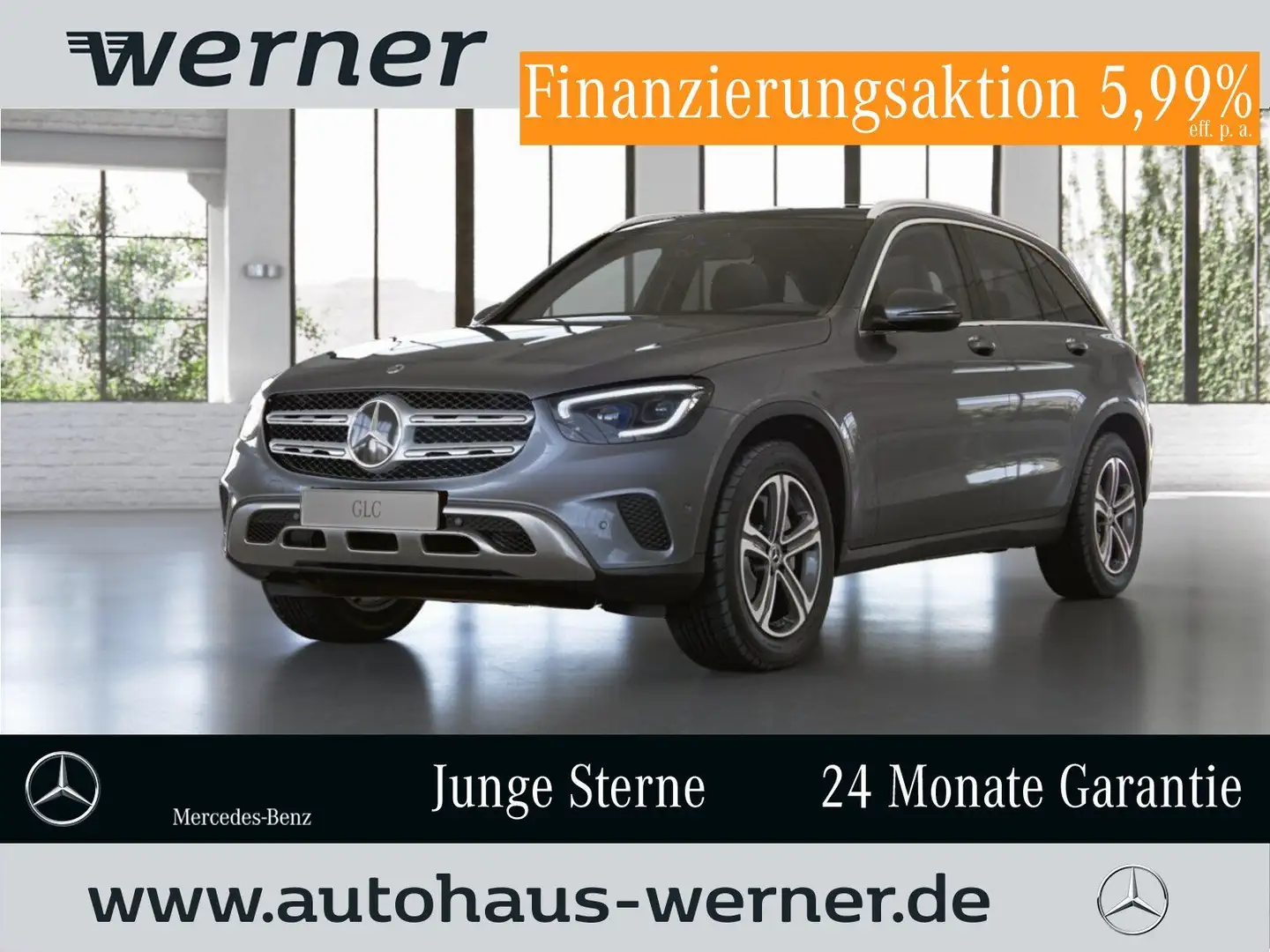 Mercedes-Benz GLC 200 4M AMG+OFF-Road PANO AHK MBUX MBEAM WDGS Grey - 1