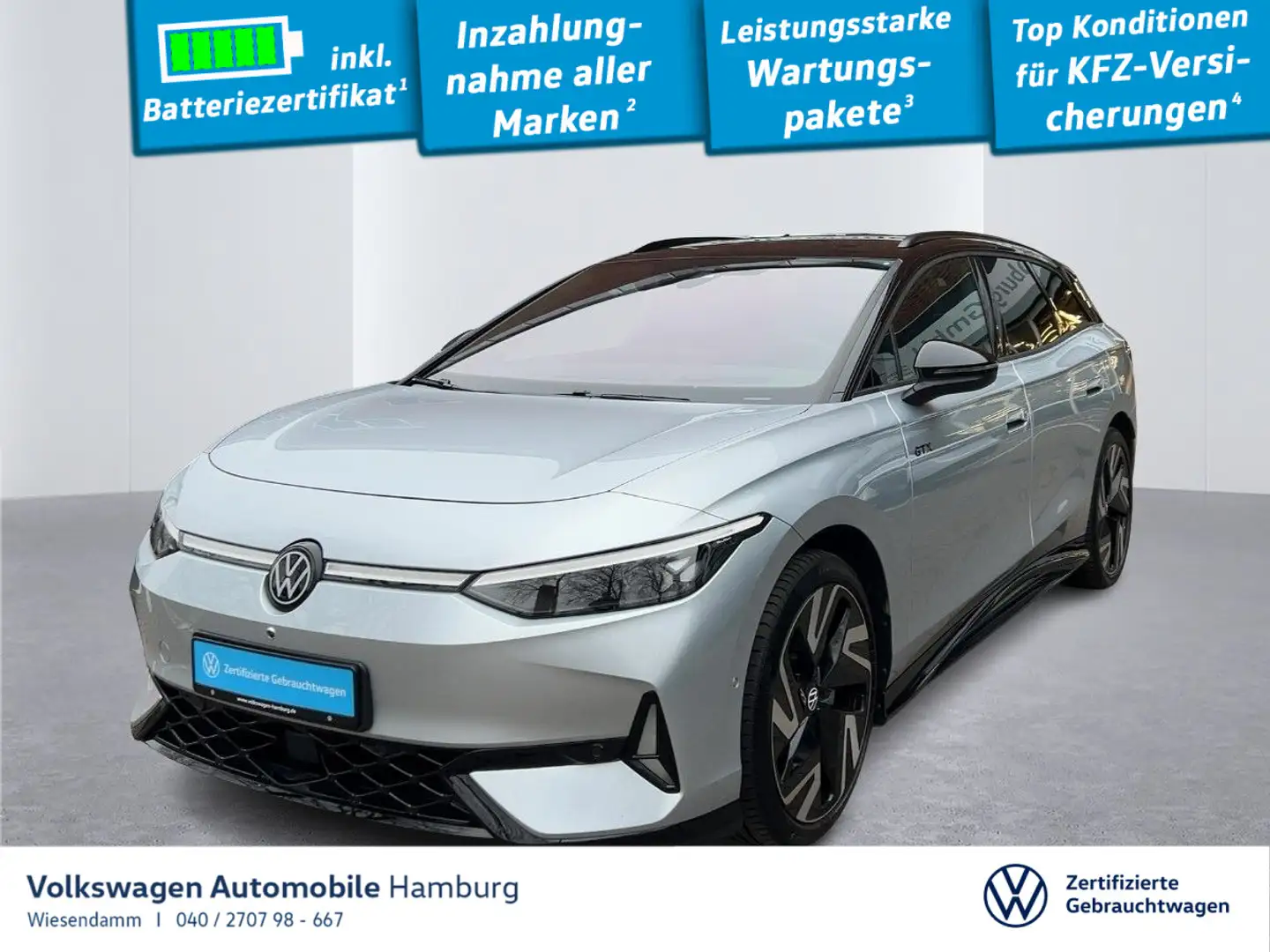 Volkswagen ID.7 GTX 4M Kamera Head up Display LED Silber - 1