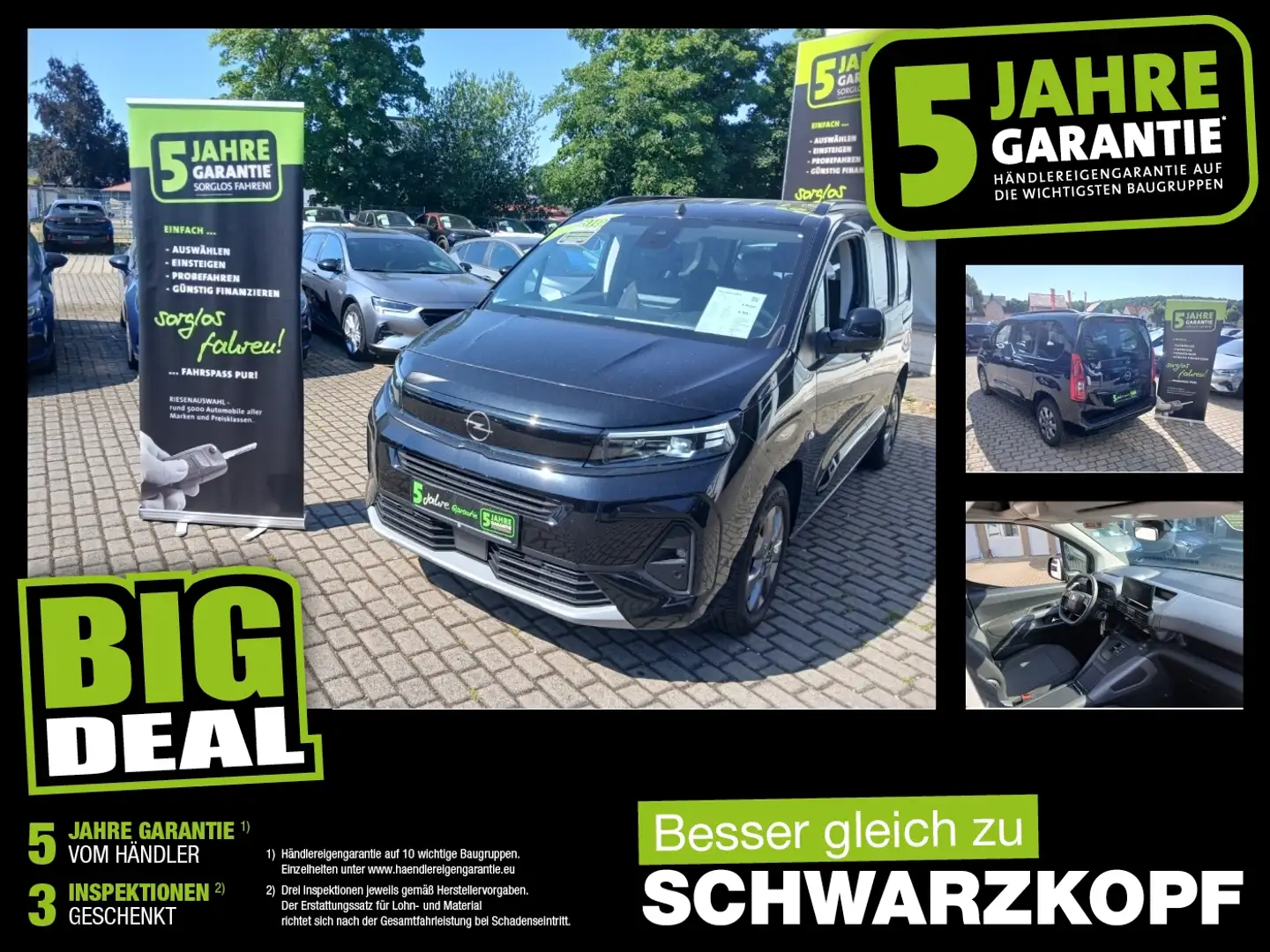 Opel Combo Life E 1.5D Parkpilot,Sitzheizung,Tempomat Zwart - 1