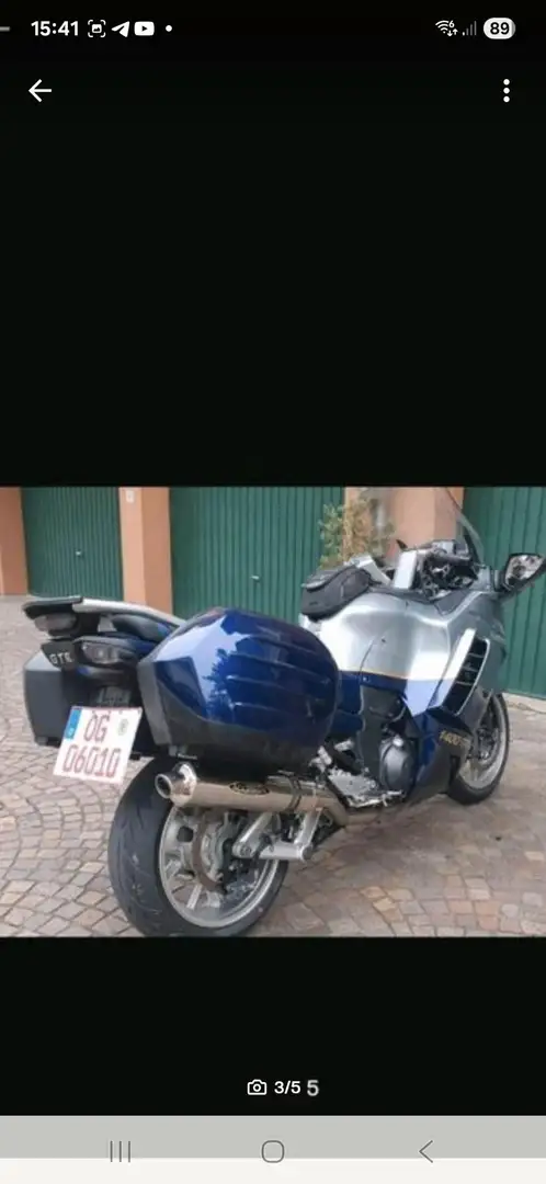 Kawasaki GTR 1400 Original mit Gepäcktaschen. Bleu - 1