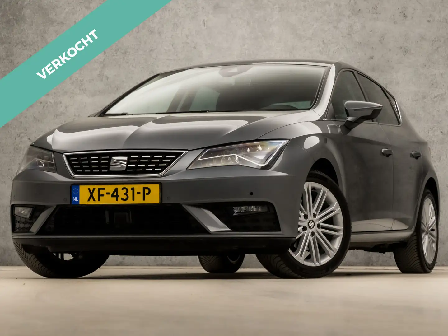 SEAT Leon 1.4 TSI Sport 150Pk (APPLE CARPLAY, NAVIGATIE, 1e Grijs - 1
