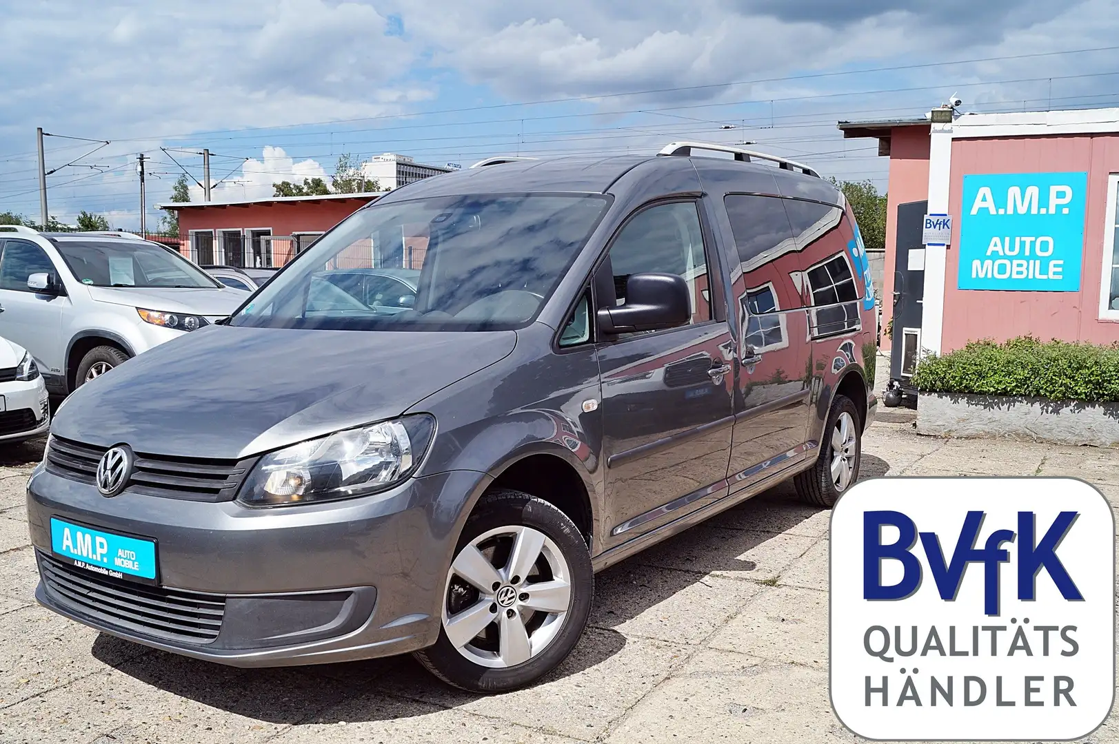 Volkswagen Caddy Maxi 1.6TDI, TÜV+SERVICE NEU, 7-SITZER, 1.HAND, Gris - 1
