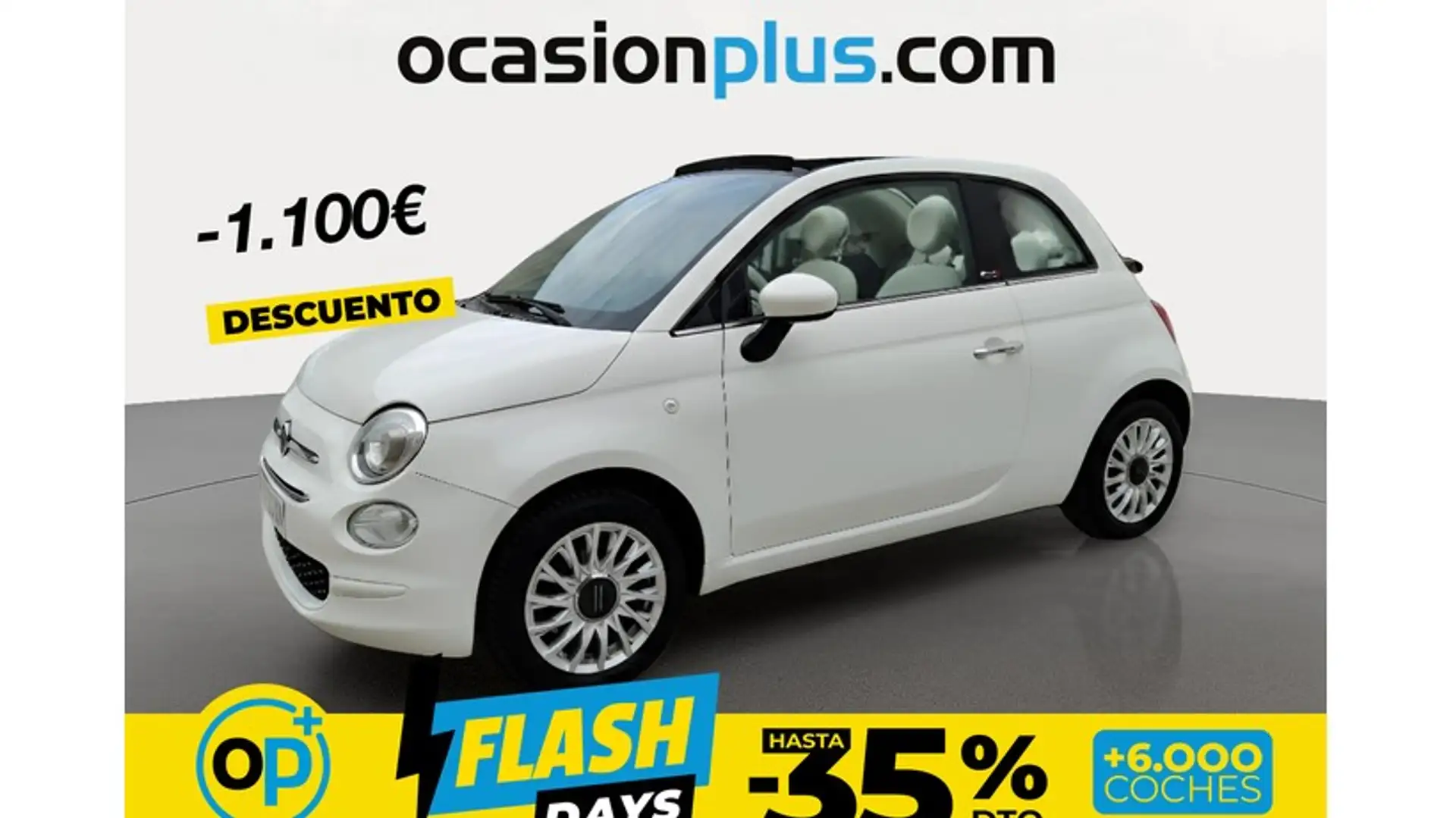 Fiat 500C 1.2 Lounge Blanco - 1