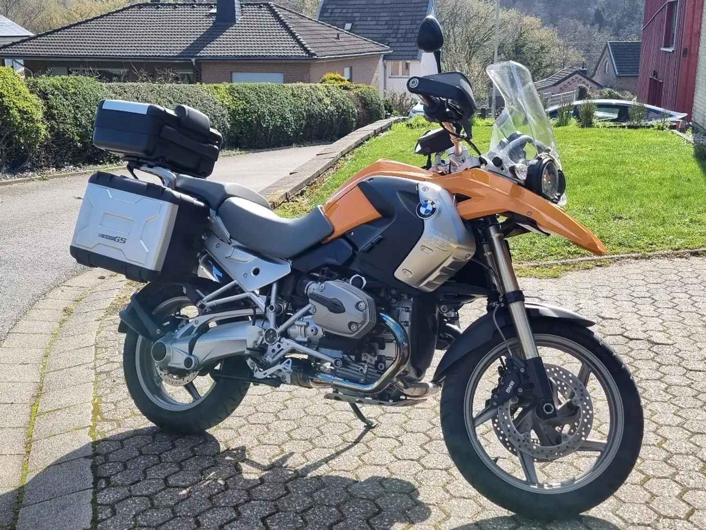 BMW R 1200 GS Esa-fahrwerk und Seitenteile Gold - 1