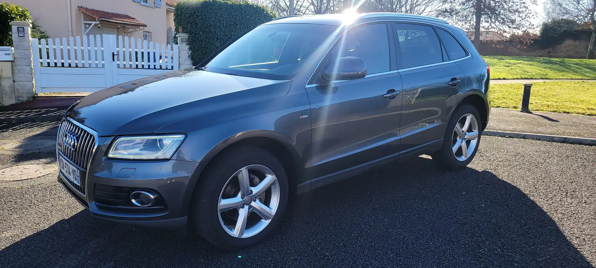 Audi Q5 Q5 2.0 TDI 177 Quattro S Line S tronic 7 Gris - 1