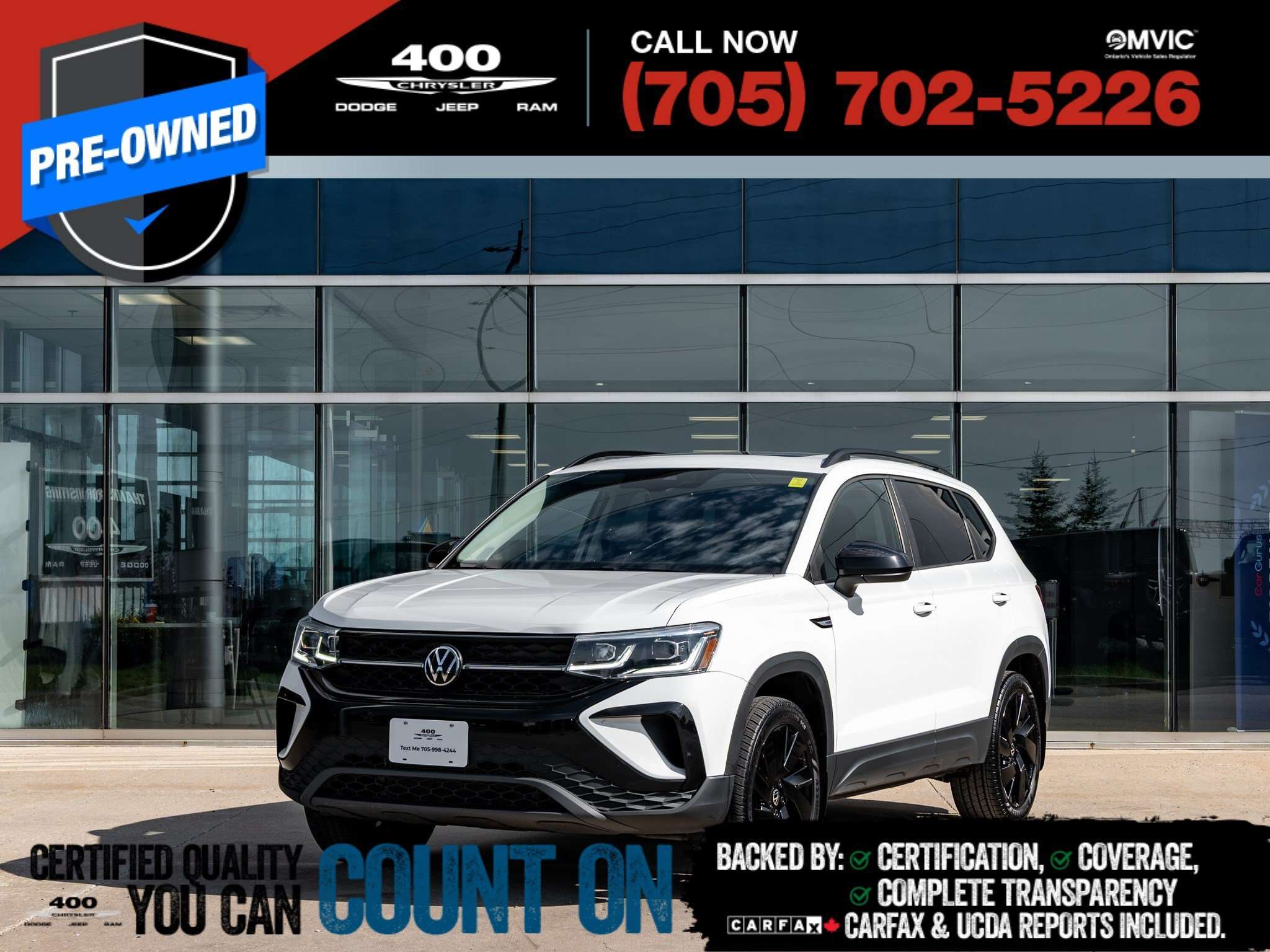 2024 Volkswagen Taos Comfortline Black Edition | HEATED SEATS | SUNROOF