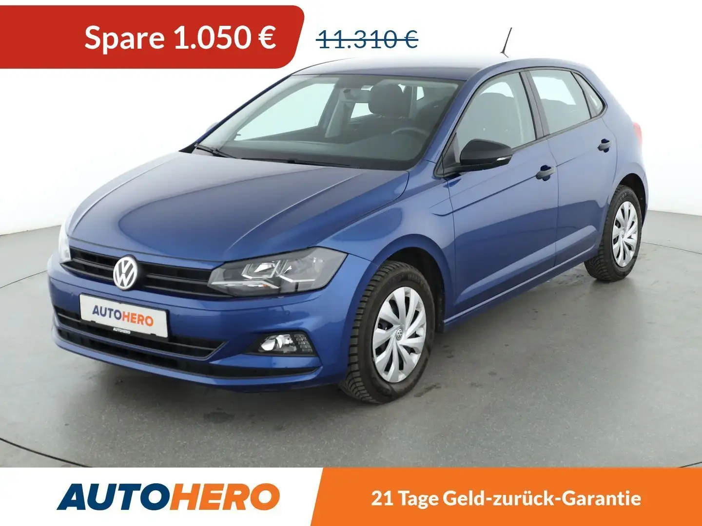 Volkswagen Polo 1.0 Trendline*PDC*SHZ*LIMITER*KLIMA*GARANTIE* Bleu - 1