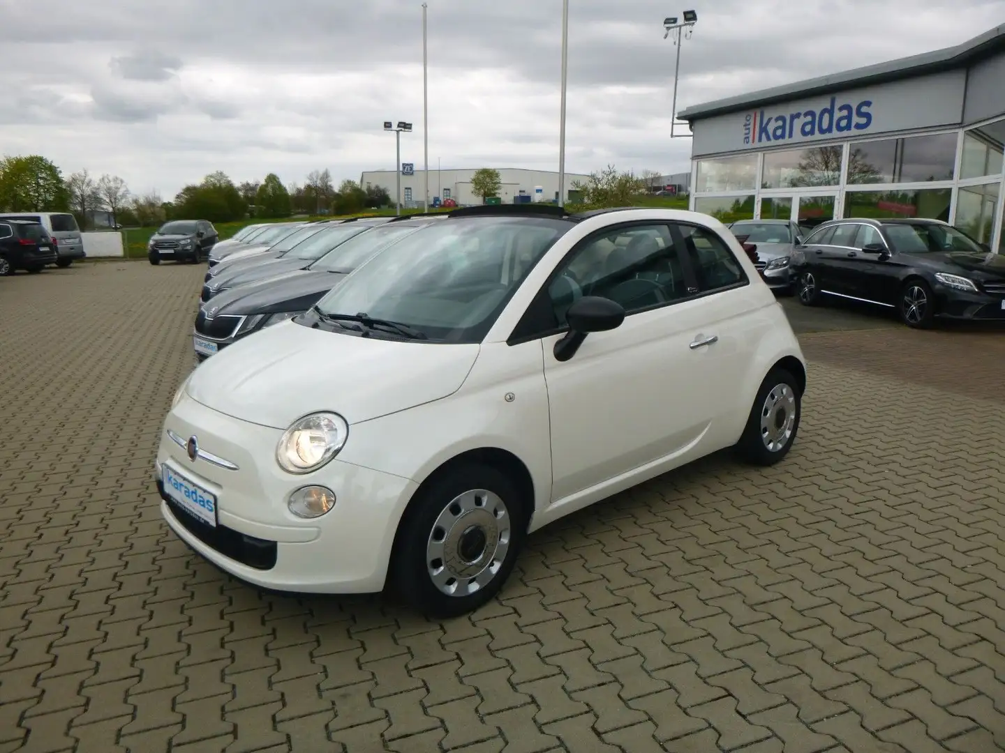 Fiat 500C 500 Cabrio 1,2 PDC/Faltdach Elektr./Bluetooth Blanc - 1