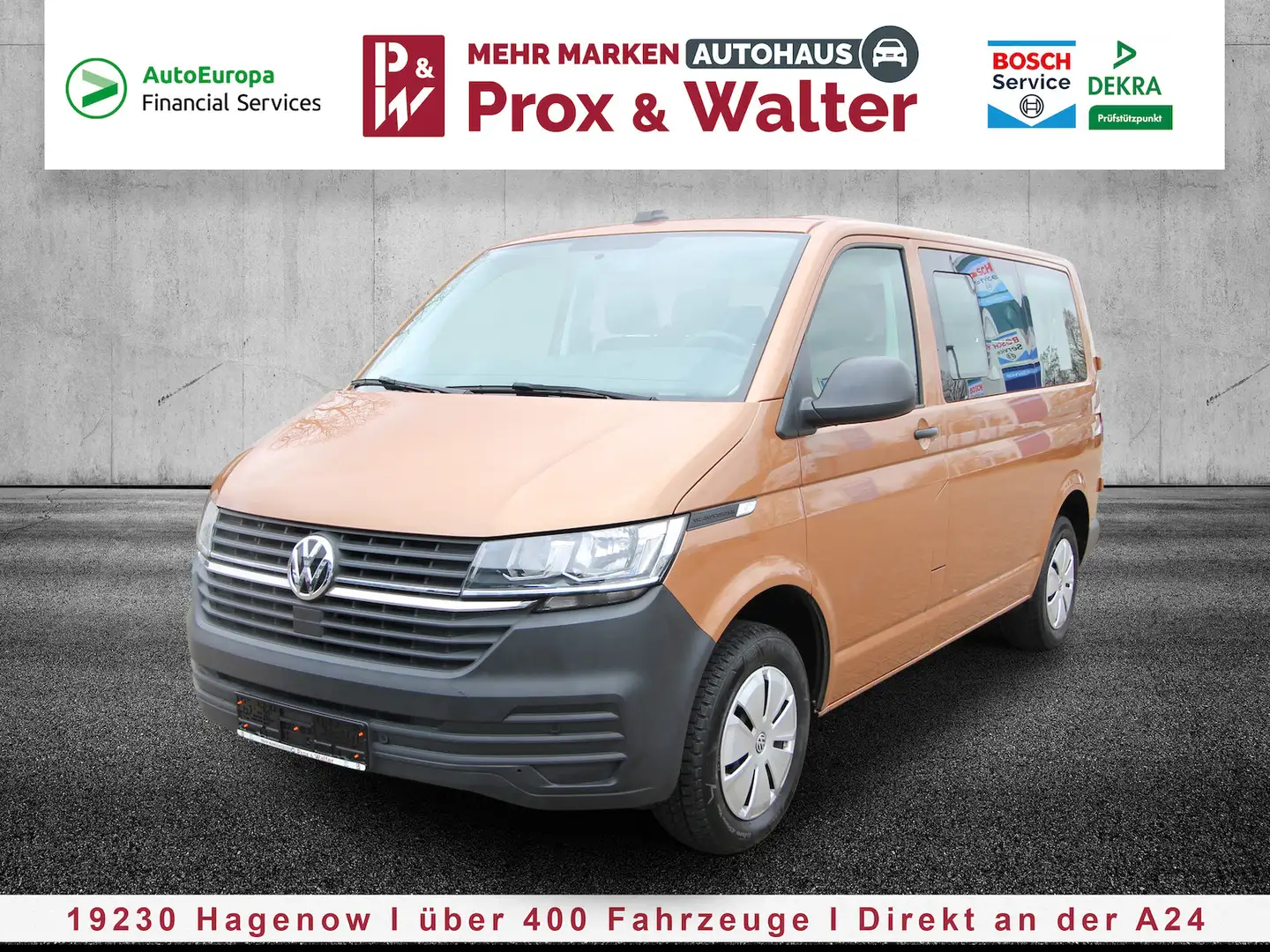 Volkswagen T6.1 Kombi 2.0 TDI 7-DSG 9-SITZER+2xKLIMA+AHK Bruin - 2