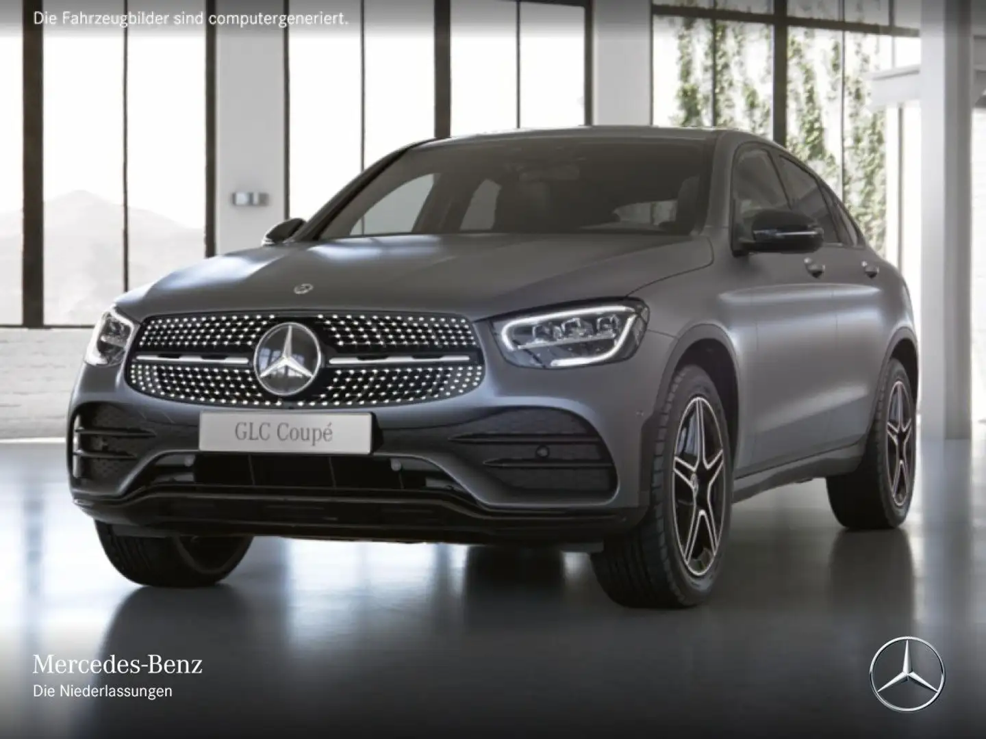Mercedes-Benz GLC 400 d Coupé 4M AMG+NIGHT+LED+FAHRASS+KAMERA Grau - 2