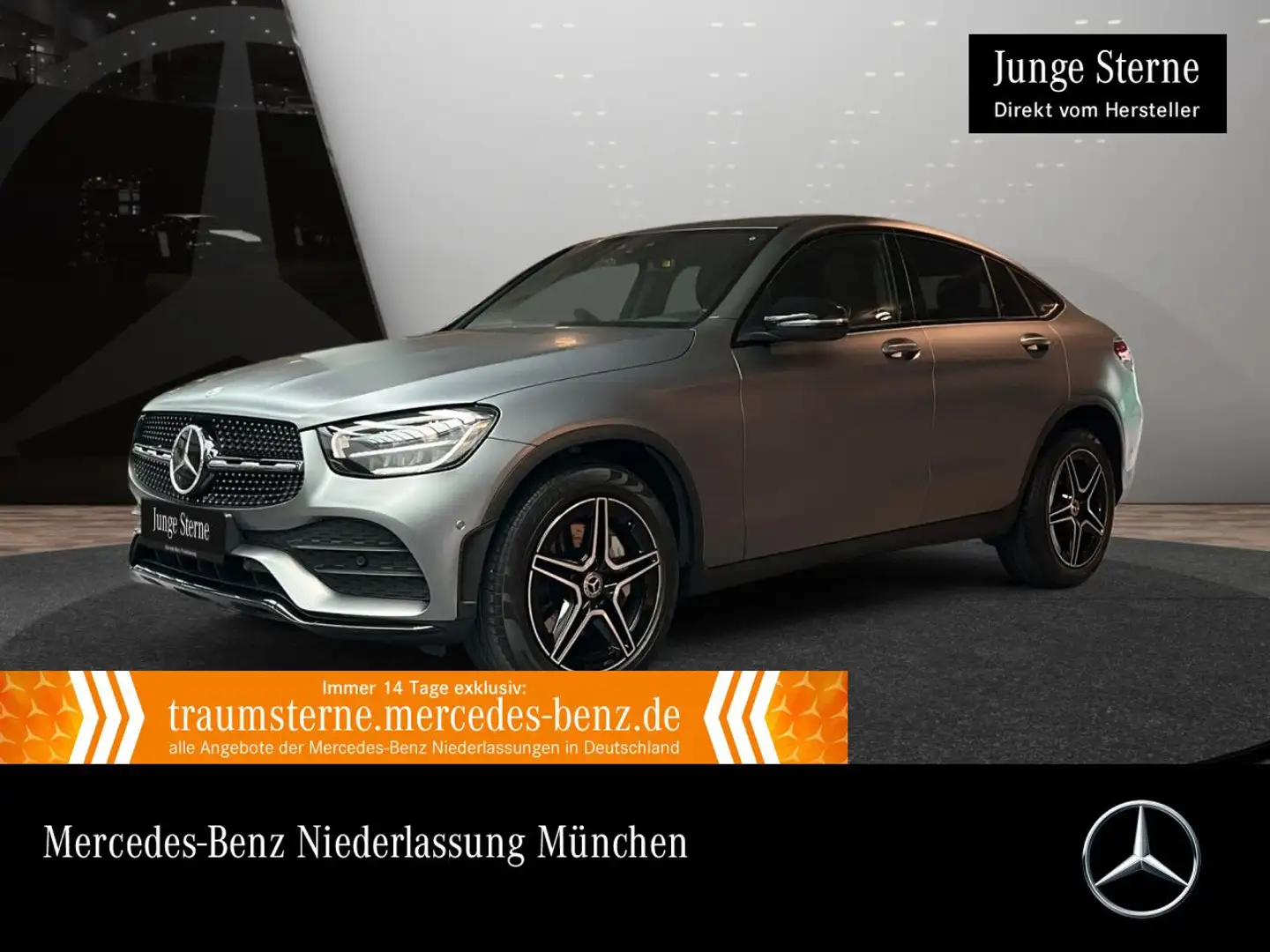 Mercedes-Benz GLC 400 d Coupé 4M AMG+NIGHT+LED+FAHRASS+KAMERA Gris - 1