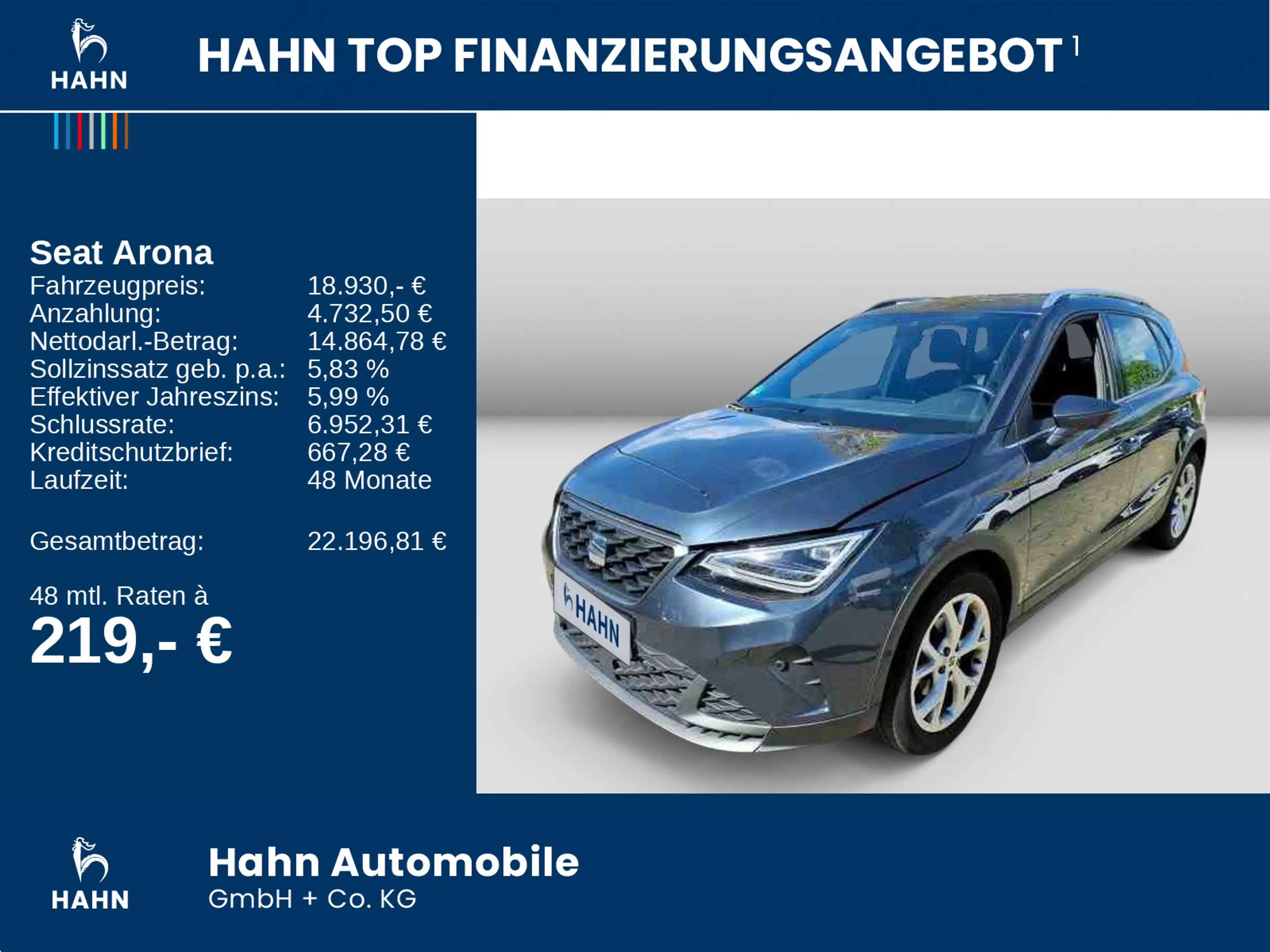 SEAT Arona 1.0TSI DSG FR LED Navi AHK CAM ACC APP SHZ — photo 2