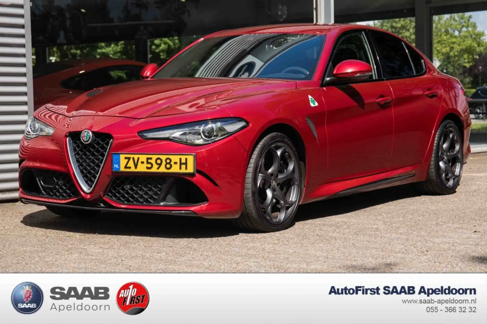 Alfa Romeo Giulia 2.9 V6 Quadrifoglio My2019 Carplay H&K Rosso Compe Rosso - 1