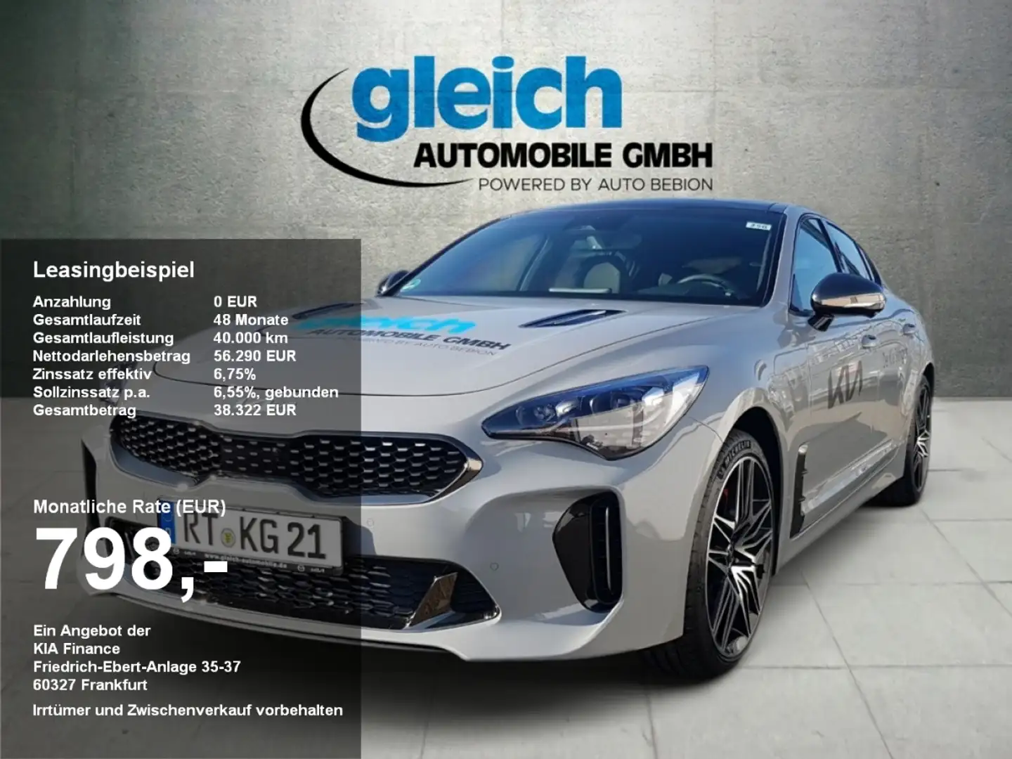 Kia Stinger 3.3T AWD AT8 GT VEL.LED GD GT 4WD Zilver - 1