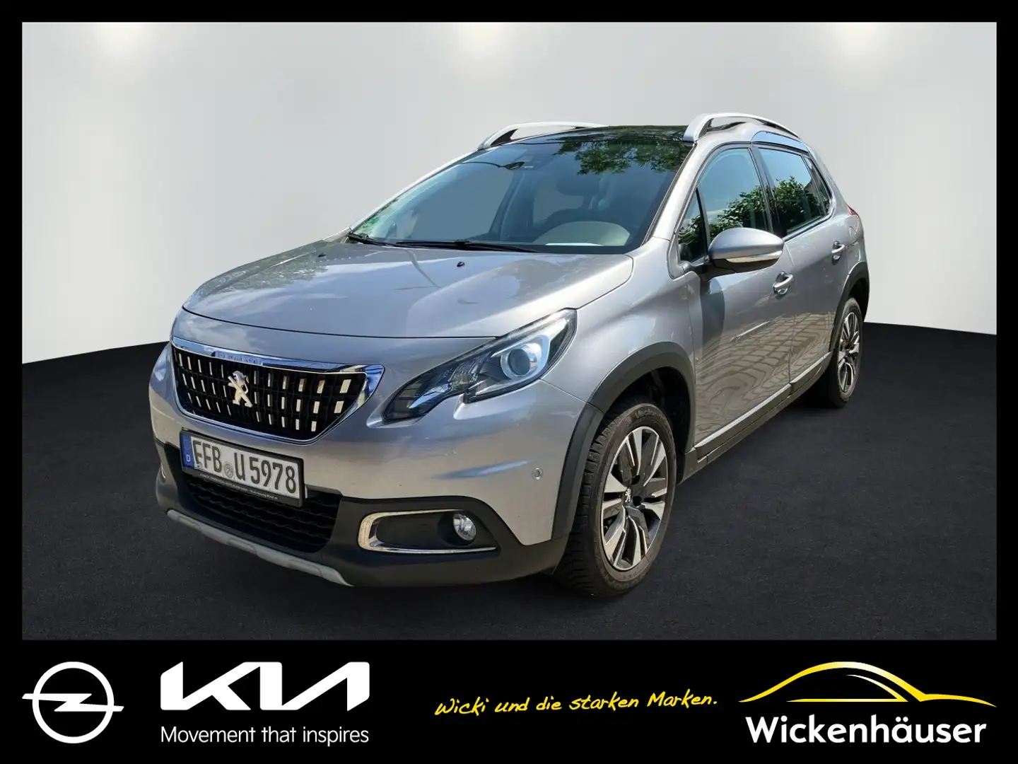 Peugeot 2008 1.2 PureTech 110 Allure Matrix+Pano+SD+Kam. Серый - 1