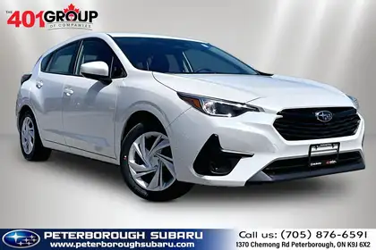 White 2026 Subaru Impreza Convenience AWD Wagon Continuously Variable Transmission