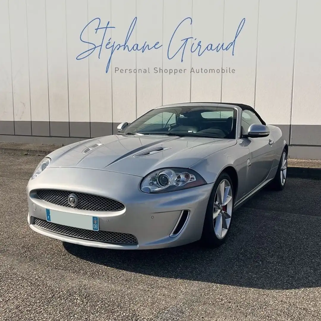 Jaguar XKR Cabriolet 5.0 V8 510 ch suivi Jaguar capote neuve Argent - 2