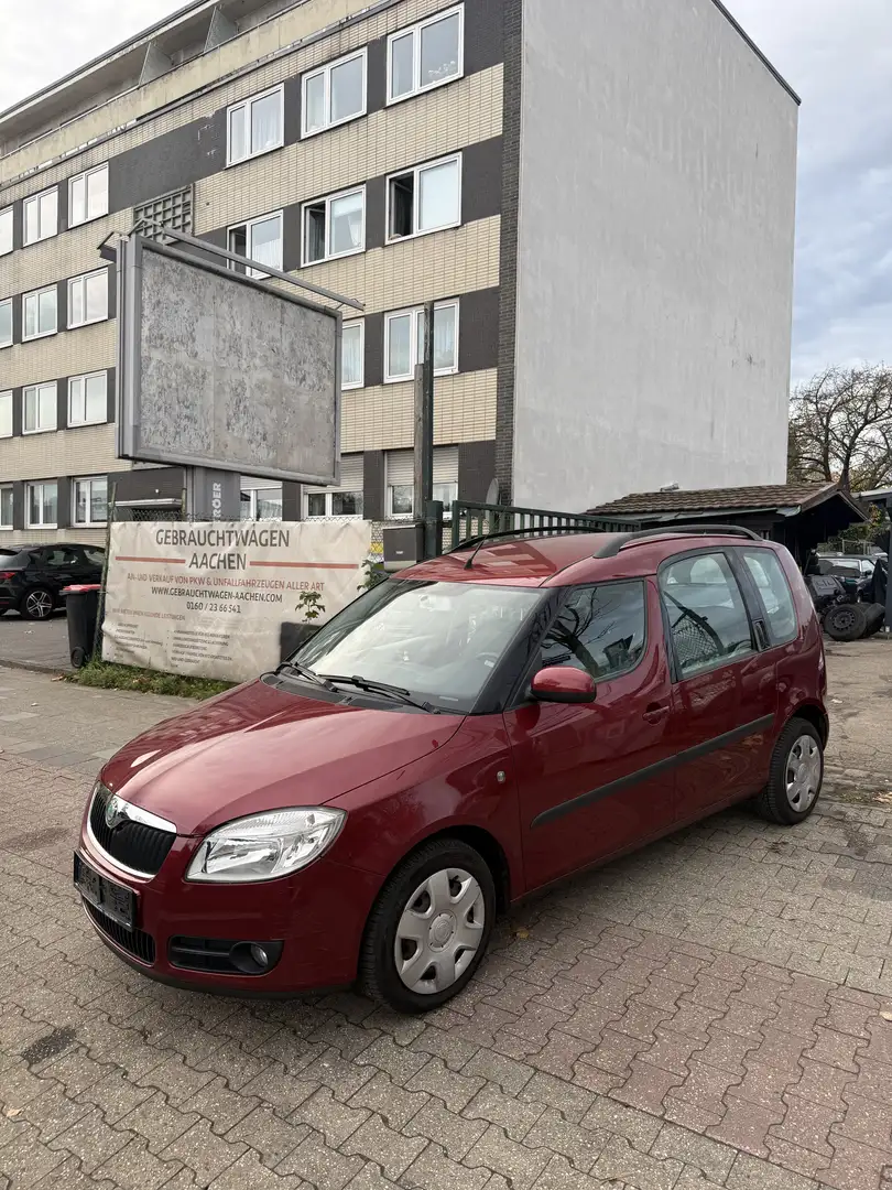 Skoda Roomster 1.4L,2007,Ahk,Klima,Efh,Zv+Fb,Tüv+Koppelst. neu Rouge - 2