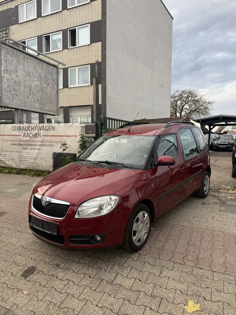 Skoda Roomster 1.4L,2007,Ahk,Klima,Efh,Zv+Fb,Tüv+Koppelst. neu Rouge - 1