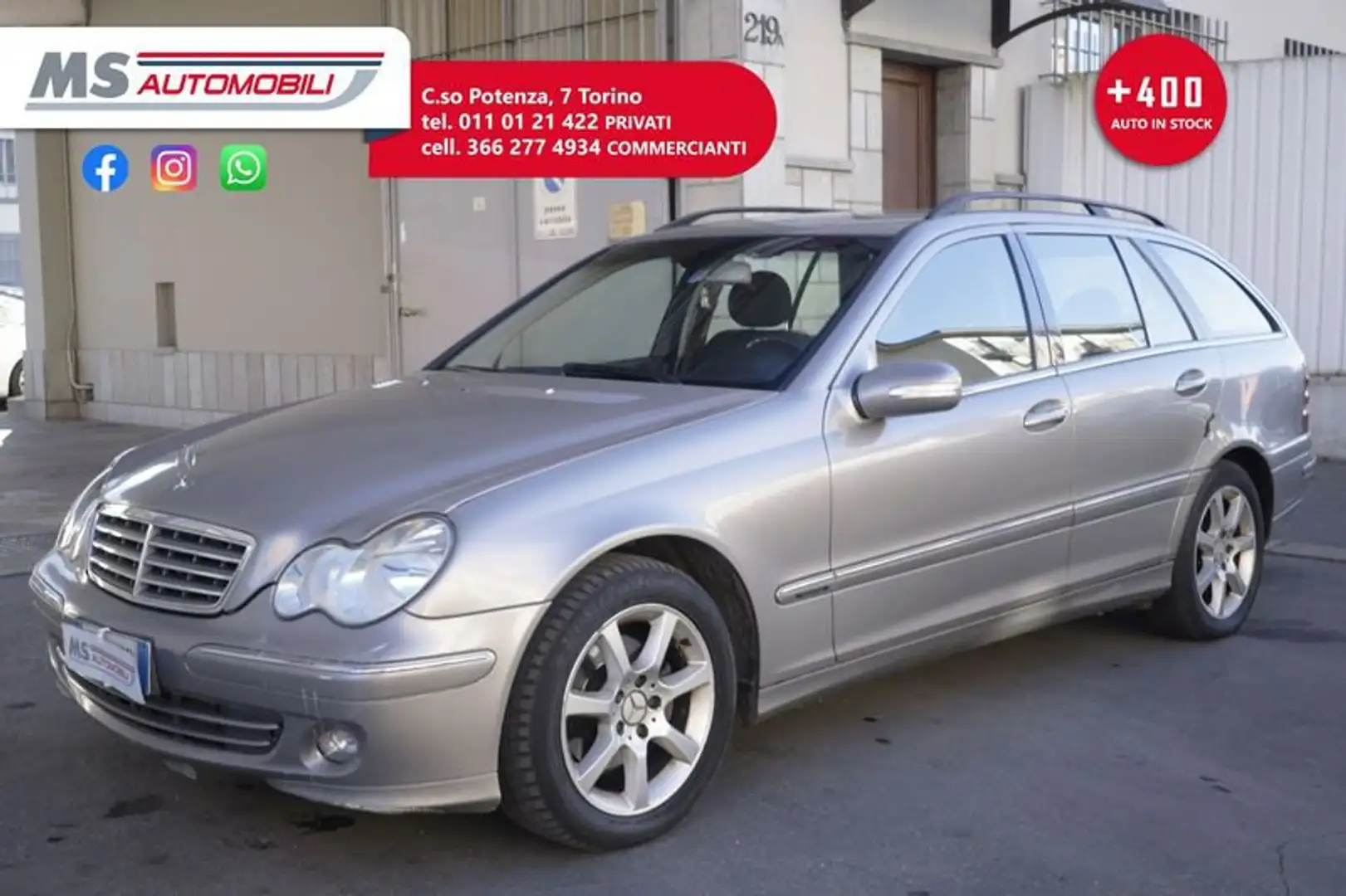 Mercedes-Benz C 220 Mercedes-Benz Classe C 220 CDI  Elegance Unicopro Argento - 1