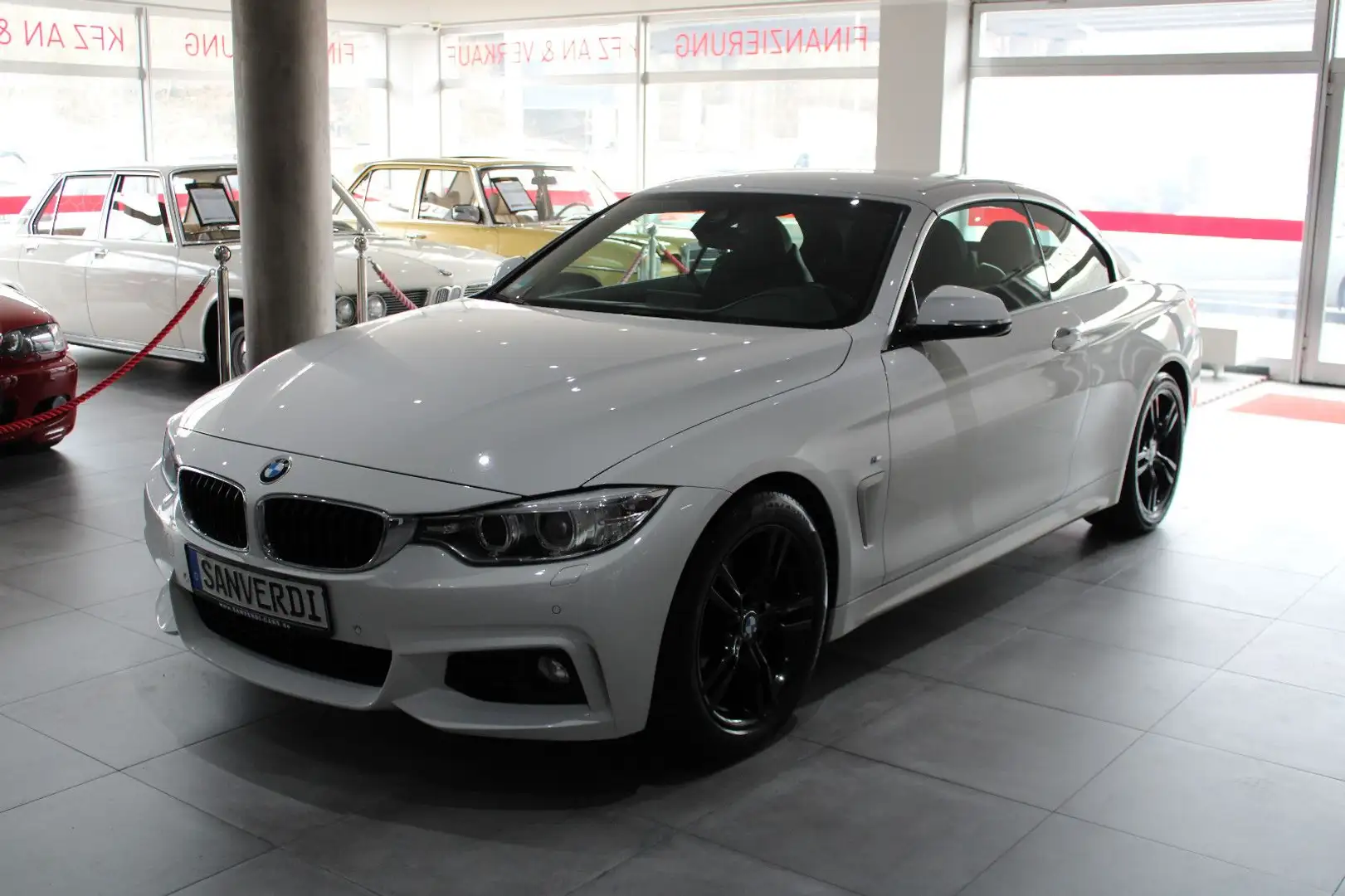 BMW 420 d Cabrio M-SPORTPAKET LEDER NAVI XENON EURO 6 Blanc - 1