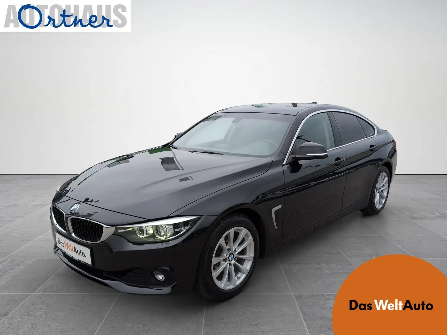 BMW 420 BMW 4 Gran Coupe 420 i Advantage Zwart - 1