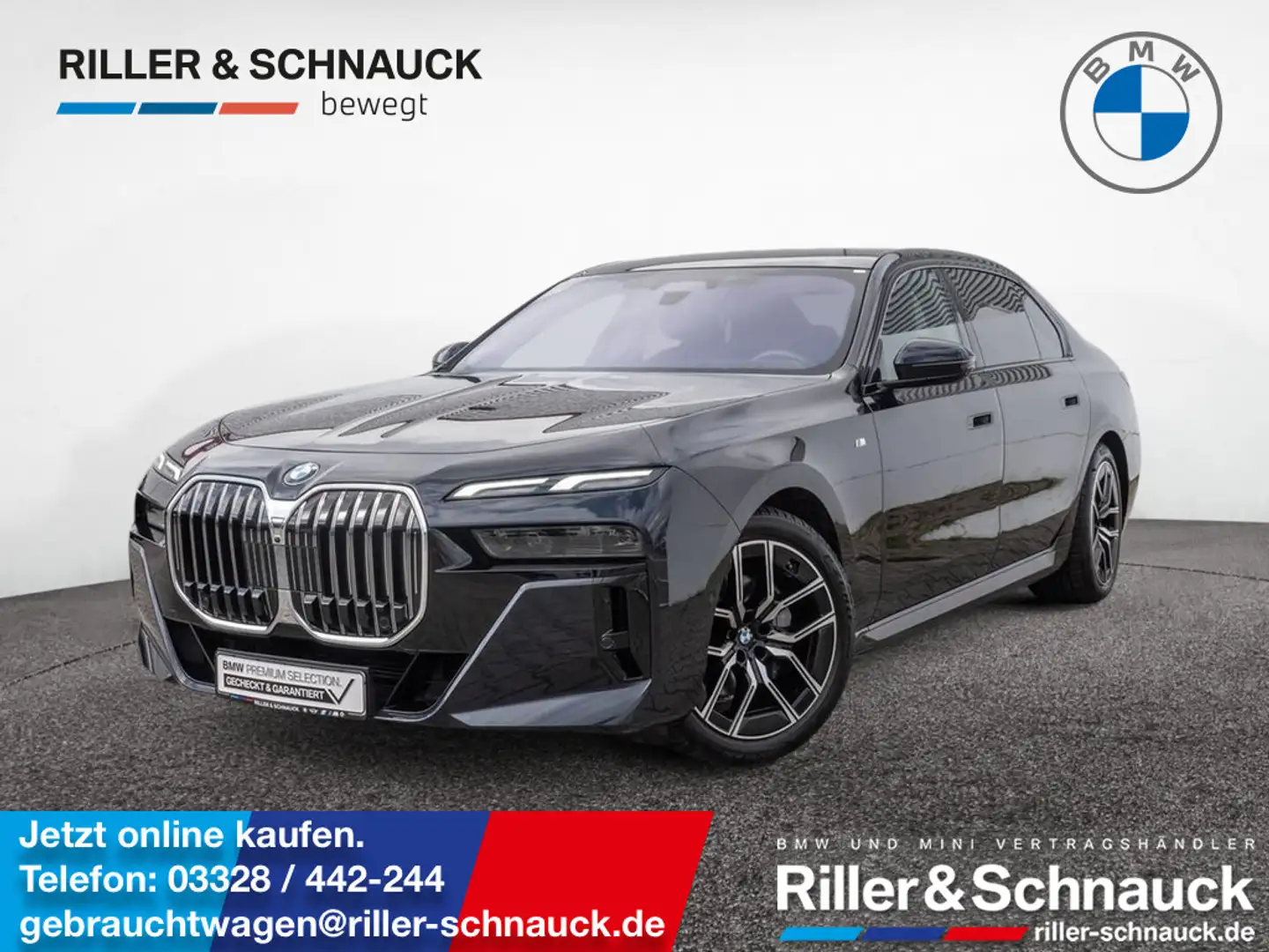BMW 740 d xDrive M-Sport AHK+PANO-SKY+STANDHZG Schwarz - 1