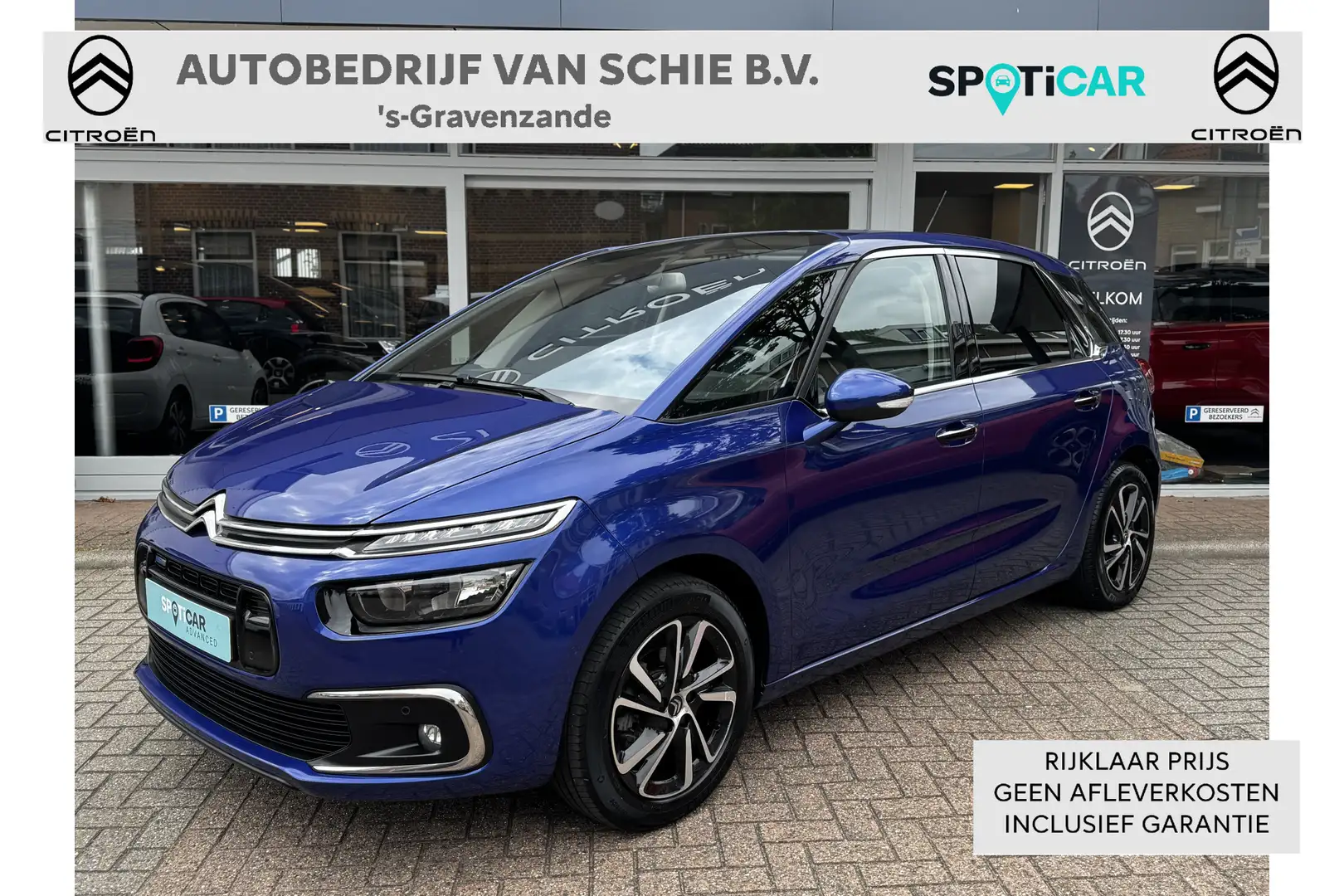 Citroen C4 Picasso PT 130 Feel Automaat-6 Elektr a klep | Trekhaak | Blauw - 1