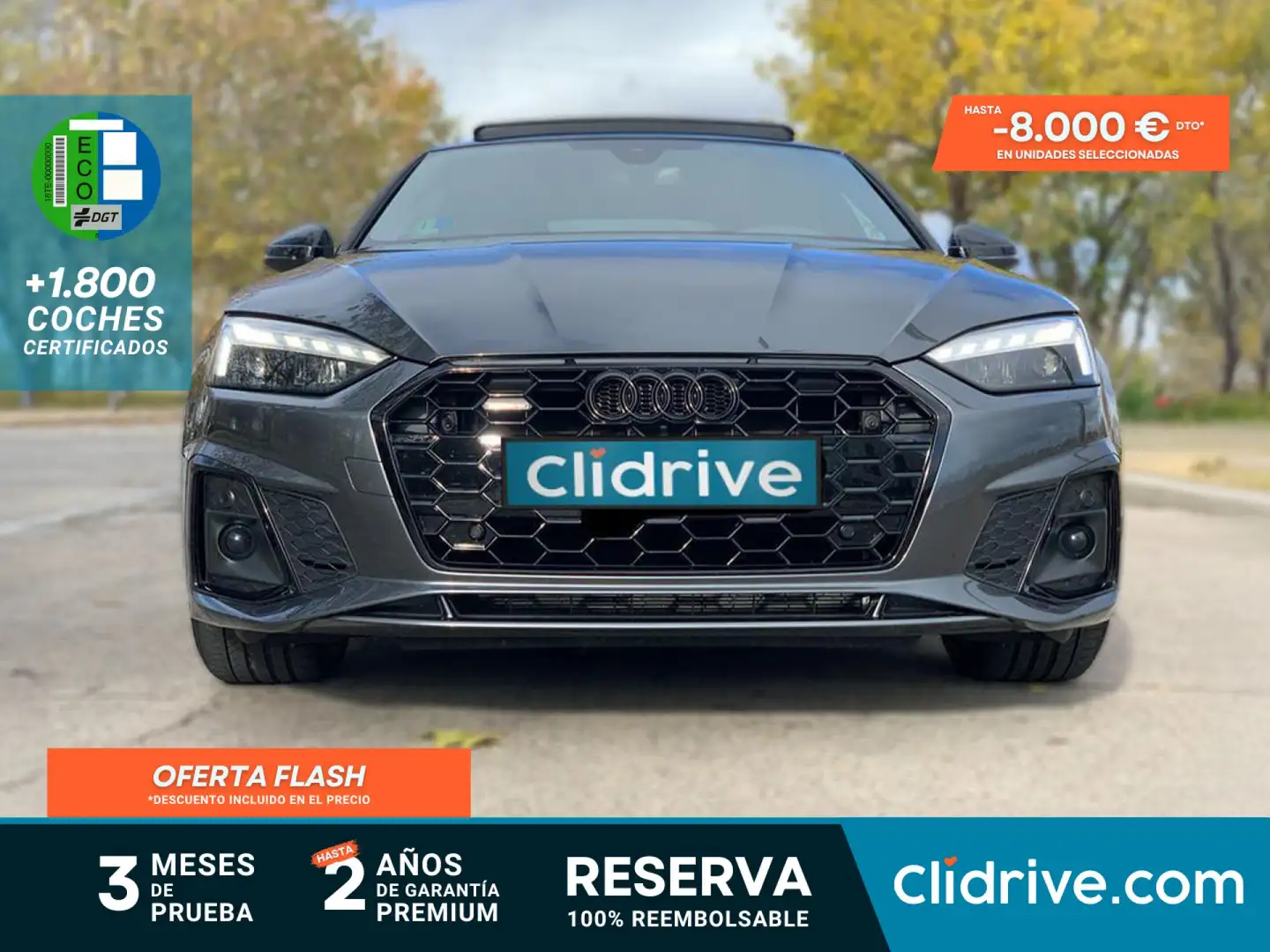 Audi A5 Sportback 40 TDI S line quattro S tronic Gris - 1