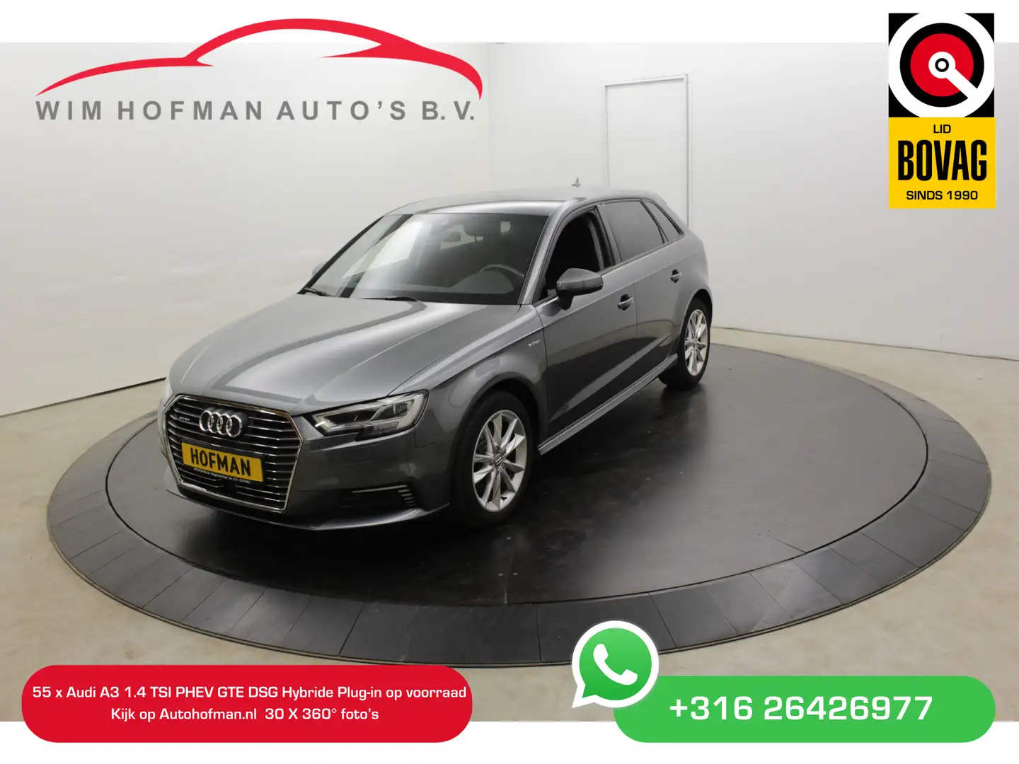 Audi A3 Sportback 1.4 e-tron 204PK Sport Clima Sportstoel Gris - 1