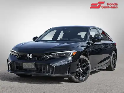 Black 2026 Honda Civic Hatchback Hatchback Front-Wheel Drive Automatic