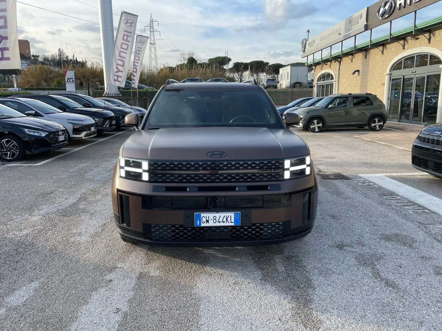 Hyundai SANTA FE Santa Fe 1.6 T-GDI PHEV 4WD AT 7 posti XCLASS Brun - 2