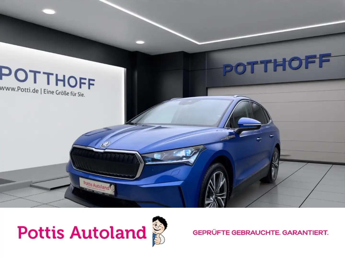 Skoda Enyaq 85 SUITE KAMERA NAVI ACC LEDER Blau - 1