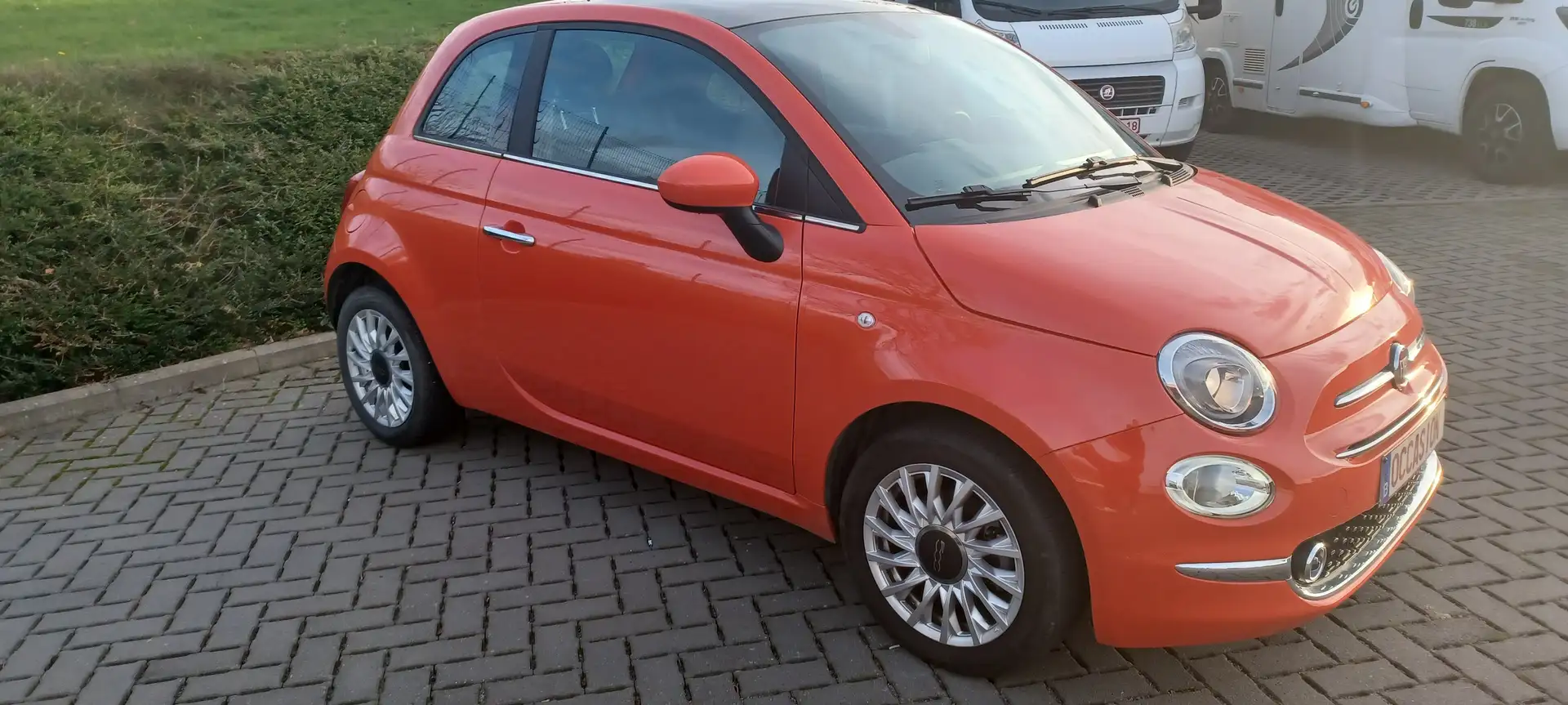 Fiat 500 500 1.0i MHEV Dolcevita (Top) !!FAIBLE KILOMETRAGE Orange - 2