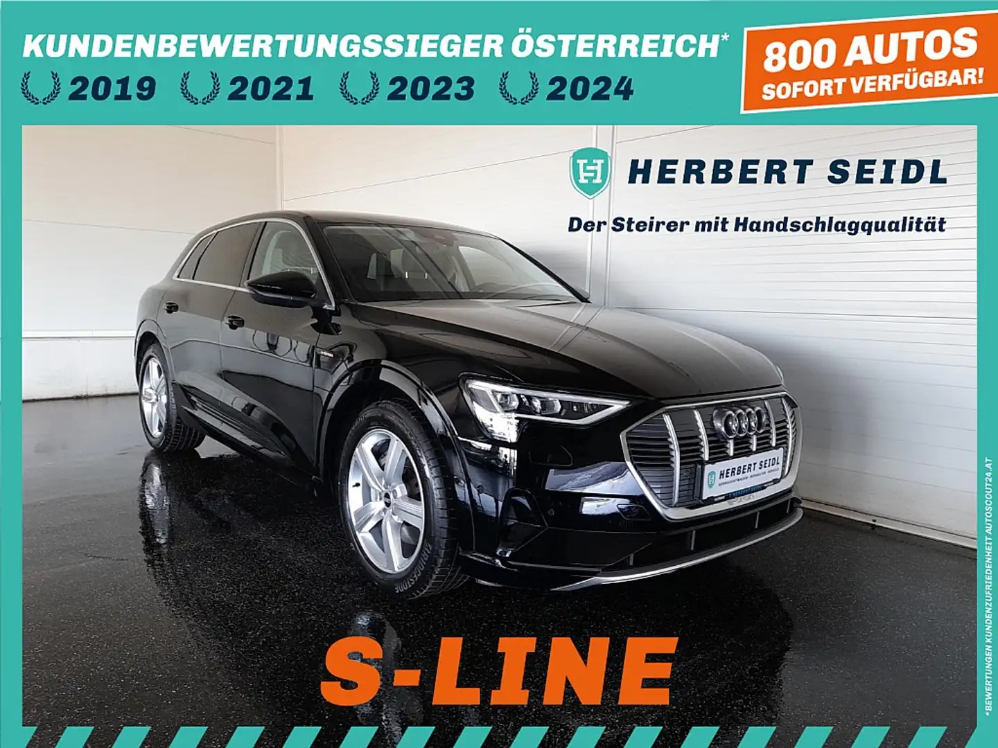 Audi e-tron 55 quattro S-Line *NP: € 92.135.- / LEDER / BAN... Negru - 1
