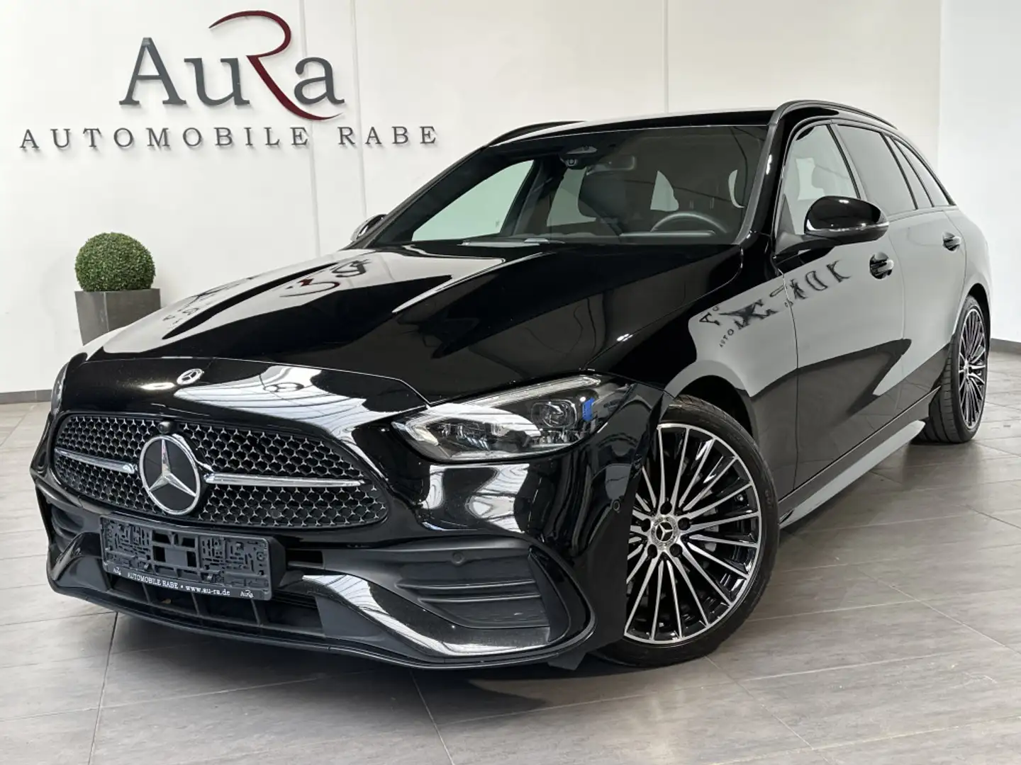 Mercedes-Benz C 300 T AMG-Line NAV+LED+KAM+WIDESCREEN+19ZO+PP Czarny - 2