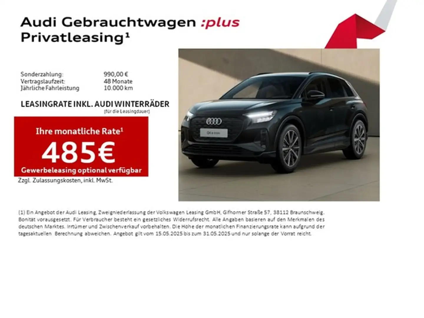 Audi Q4 e-tron 55 quattro LM20 Navi+ Kamera HuD AHK Wärmepumpe Noir - 2
