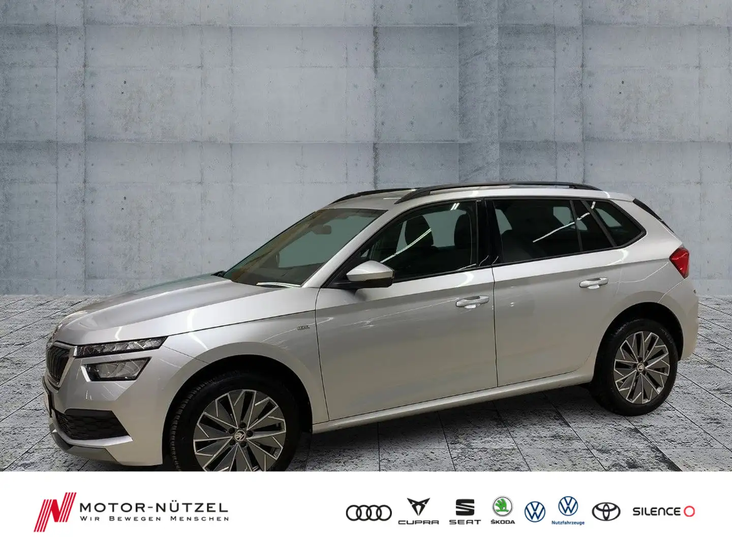 Skoda Kamiq 1.0TSI TOUR 5JG+LED+APP+BT+GRA+SHZ+PDC+RFK Zilver - 1
