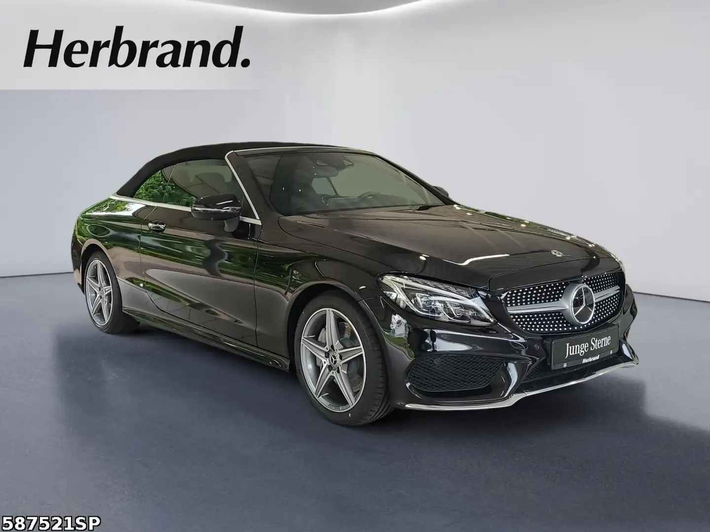 Mercedes-Benz C 300 Cabrio AMG Line HeadUp Distronic MultiBeam Zwart - 2