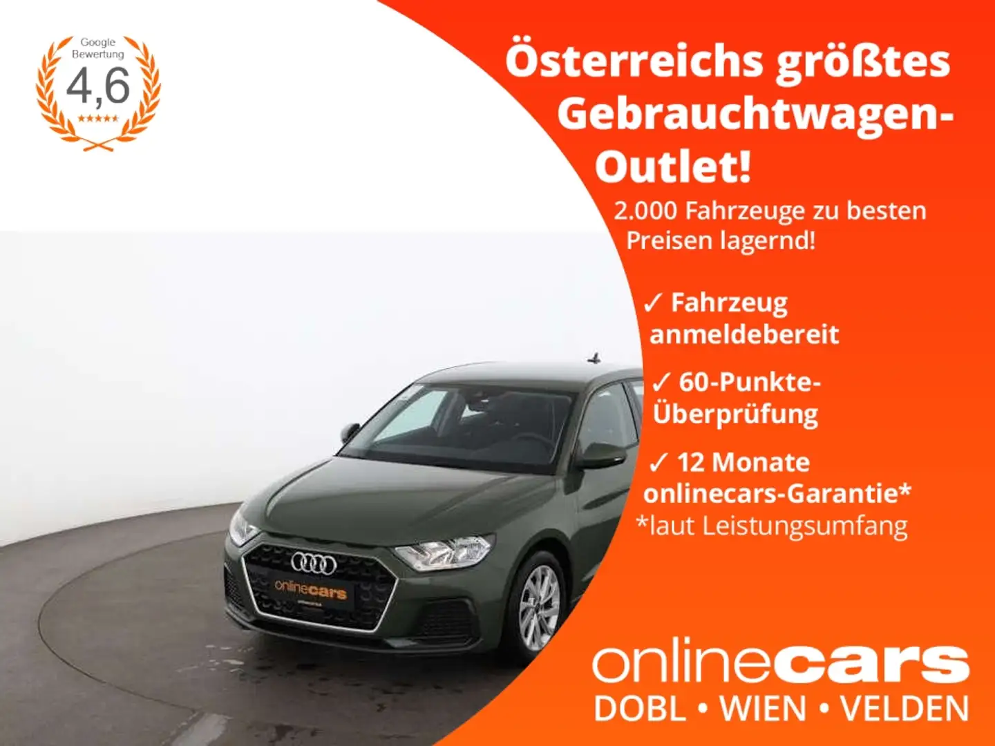 Audi A1 Sportback 30 TFSI advanced Aut R-CAM SITZHZG Grün - 1