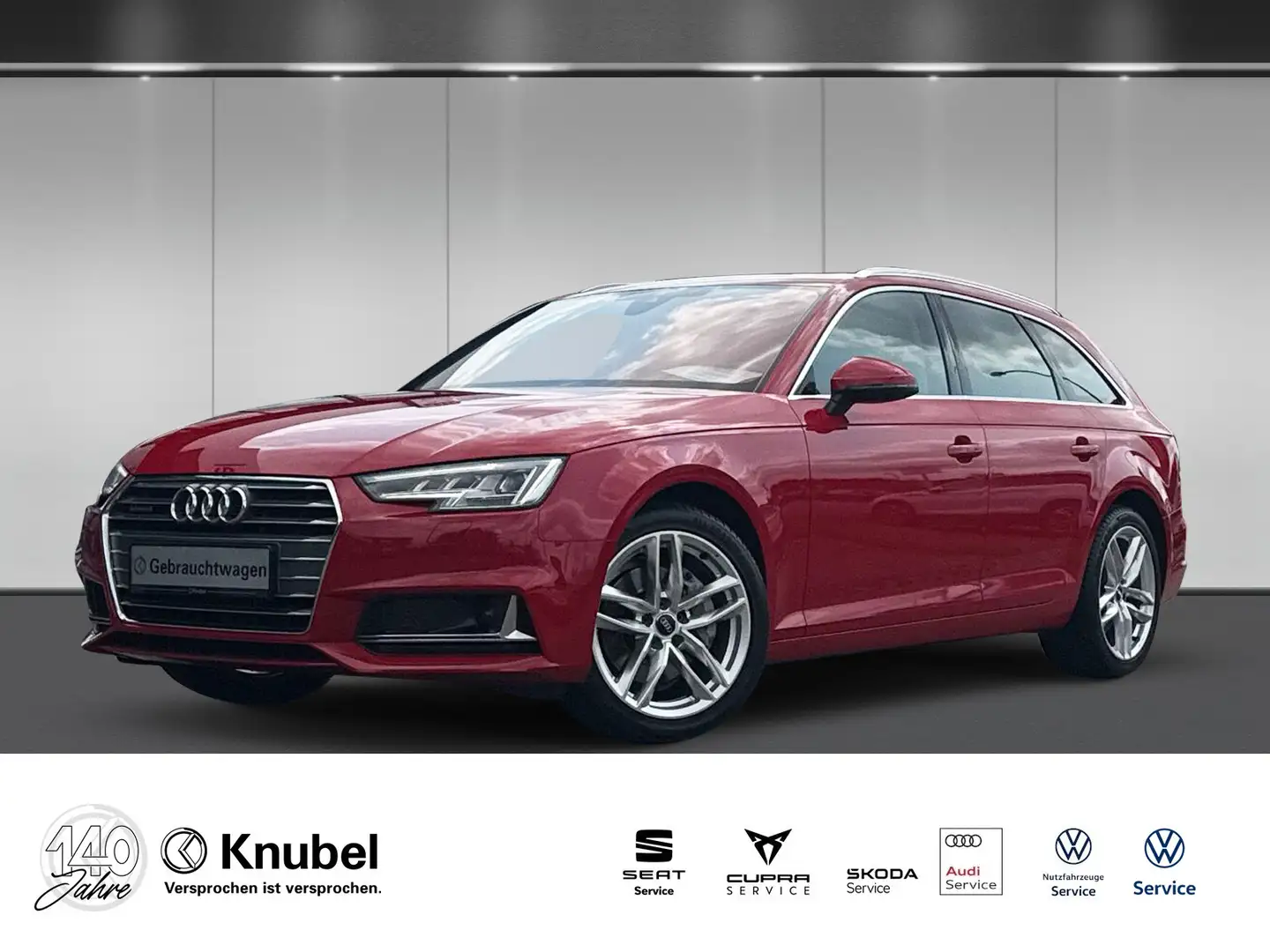 Audi A4 Avant sport 40 TDI qu S tronic PANO/LED/el.Heck... Rouge - 1