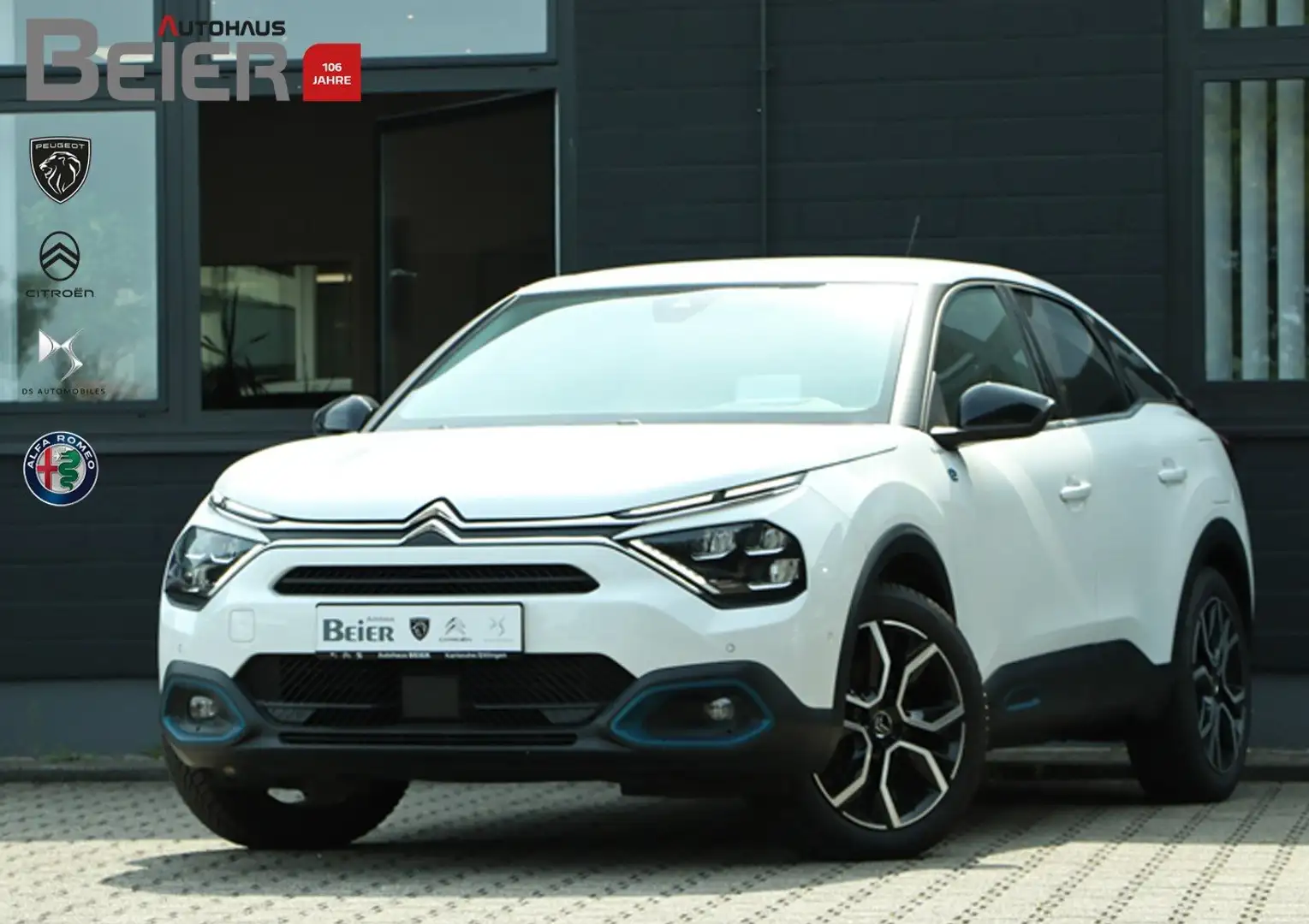Citroen E-C4 Electric Ë-C4 136 Shine Sitzh./ Klimaau./ PDC Blanc - 1