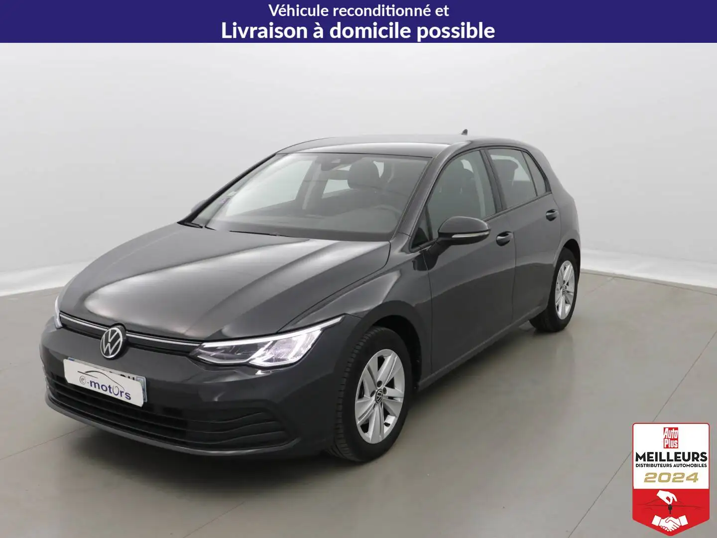 Volkswagen Golf 1.0 eTSI OPF 110 DSG7 Life +GPS +Caméra Gris - 1