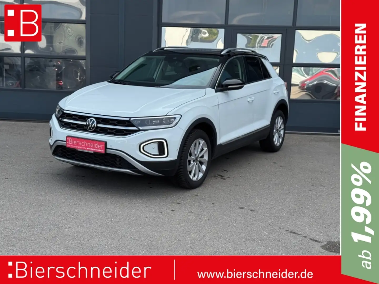 Volkswagen T-Roc 1.5 TSI DSG Style LED NAVI AHK ACC PARKASS Weiß - 1