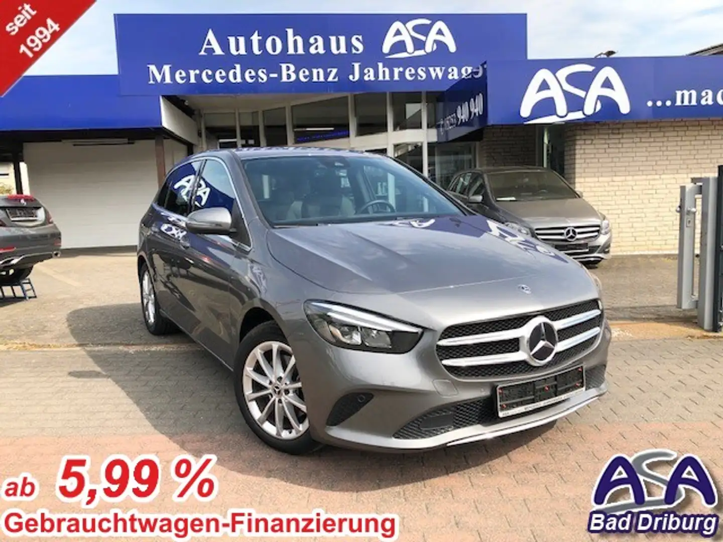 Mercedes-Benz B 200 Modelljahr2023+Progressive+Kamera+AHK+2Zonen-Klima Gris - 1