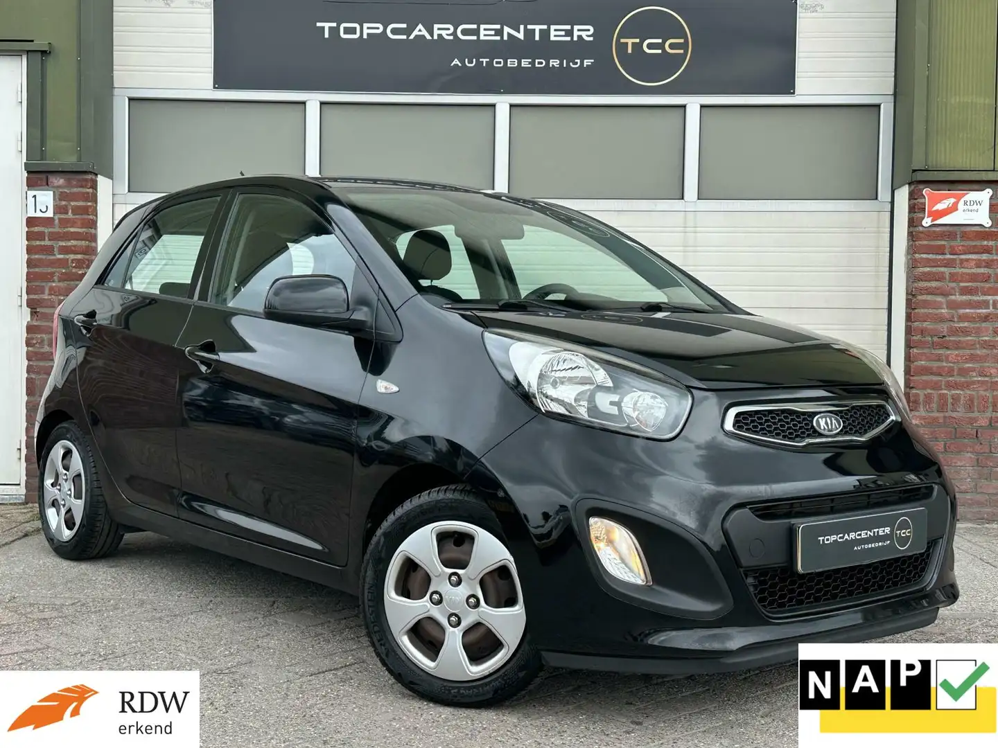 Kia Picanto 1.0 CVVT Comfort Pack/AIRCO/ELEKTRAM/APK/NAP Schwarz - 1