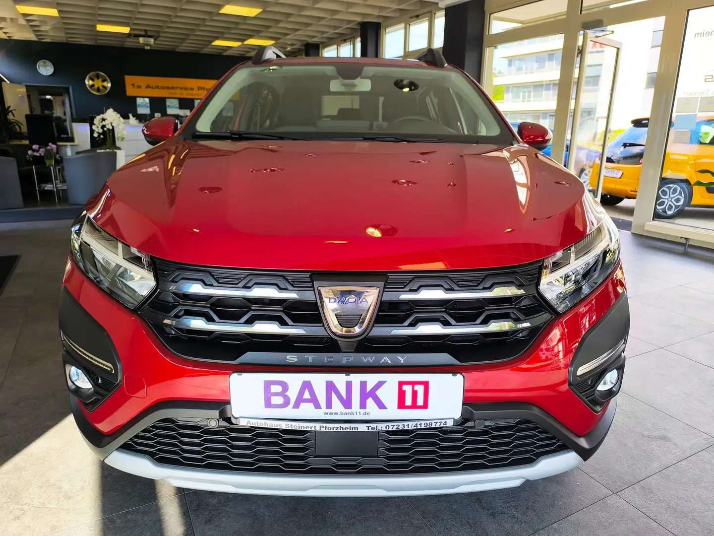 Dacia Sandero Stepw.Comf.ECO-G,LPG.-Klima.-Navig.-PDC.-Kamera.- Rot - 2
