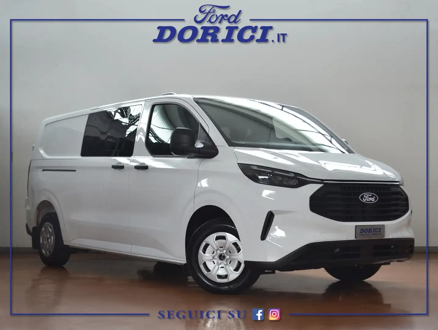Ford Transit Custom DC L2 320 2.0 Ecoblue 136 CV M6 Trend + IVA Bianco - 1