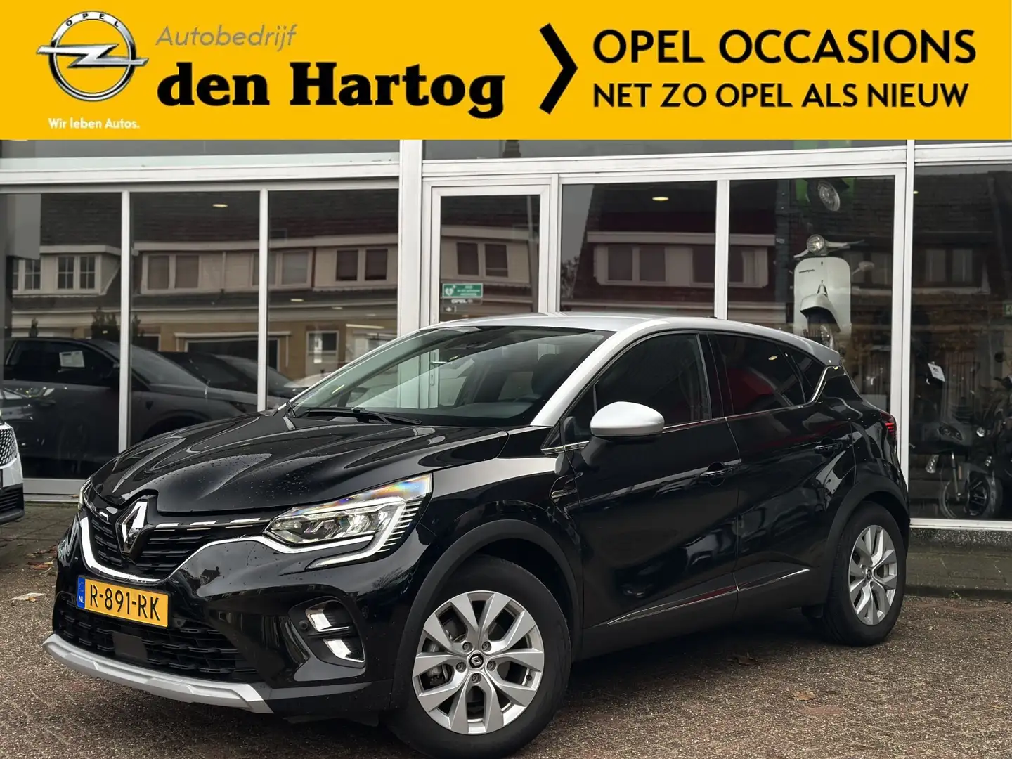 Renault Captur 1.6 E-Tech Hybrid 145 Intens Automaat Navi/Apple C Zwart - 1